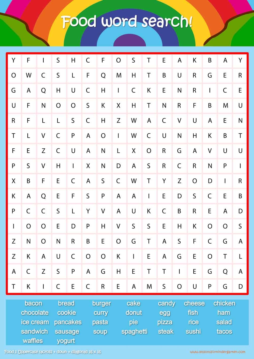 Word Search Puzzle Worksheets