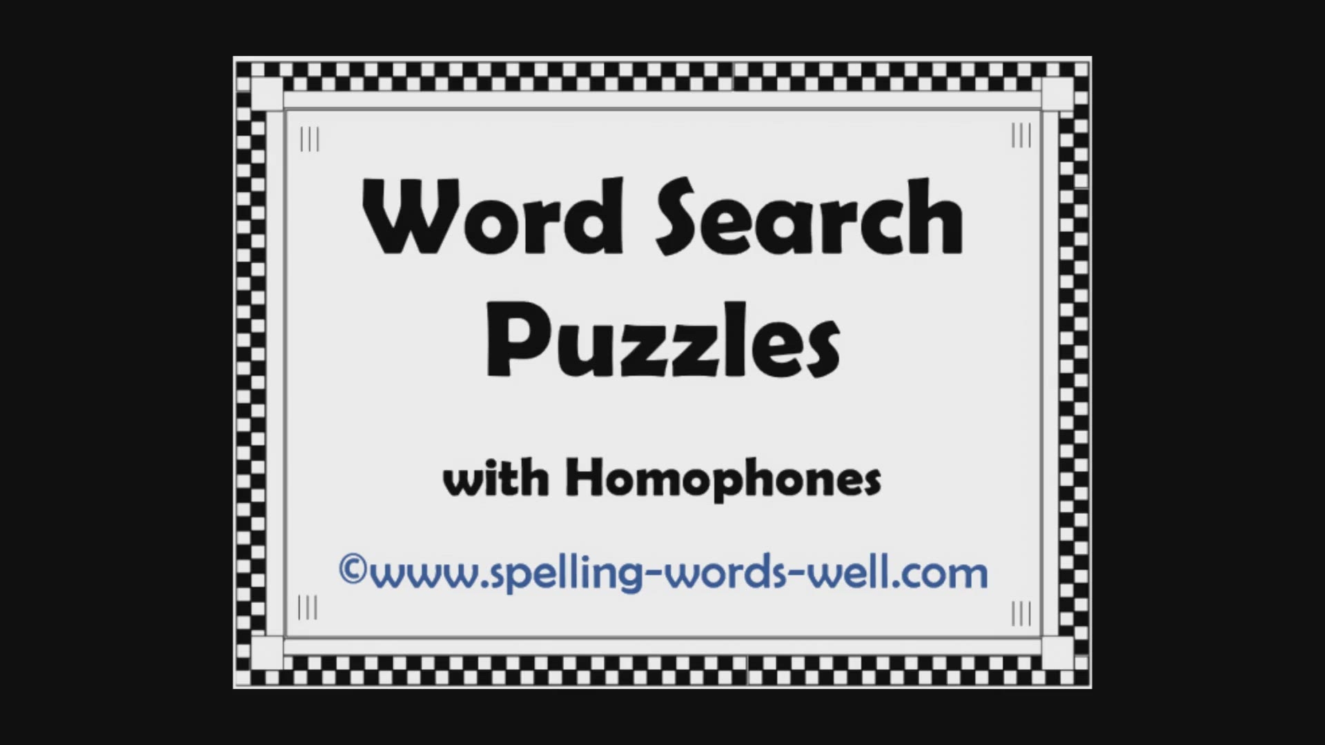 Printable Cross Word Search Puzzles