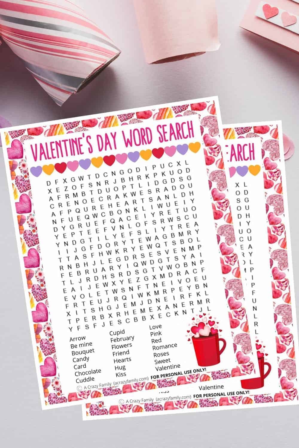 Word Searches A Crazy Family