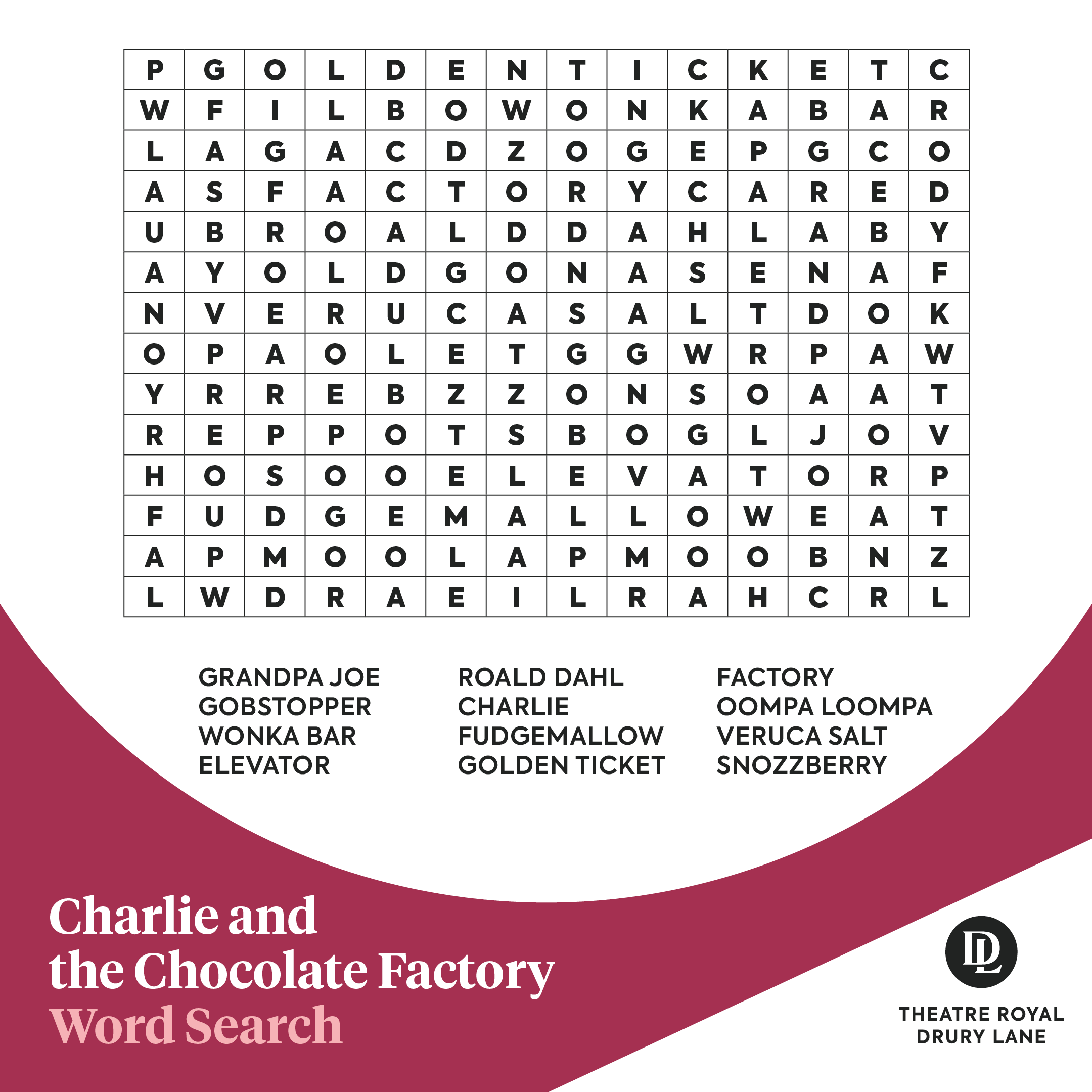Chocolate Word Search Free Printable