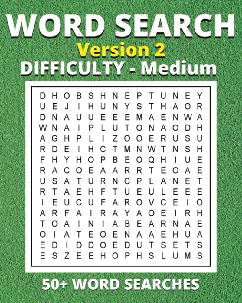 Word Searches Medium Difficulty Version 2 Test Your Mind And 