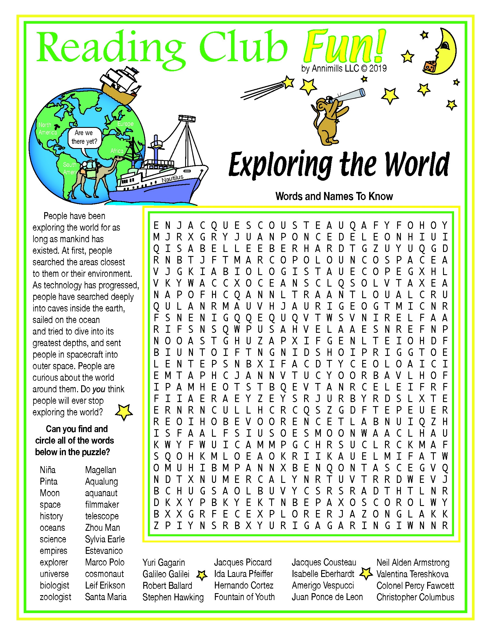 Crosswords And Word Searches Printable