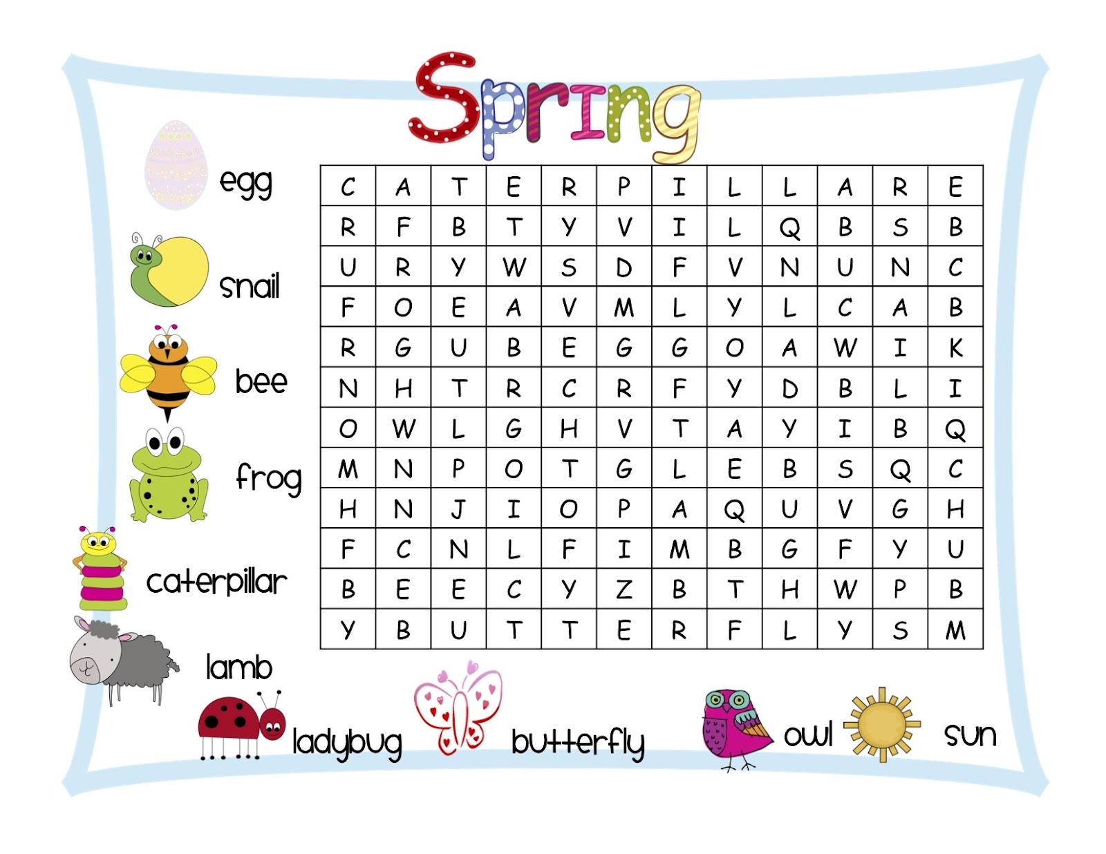 1st Grade Word Search Best Coloring Pages For Kids