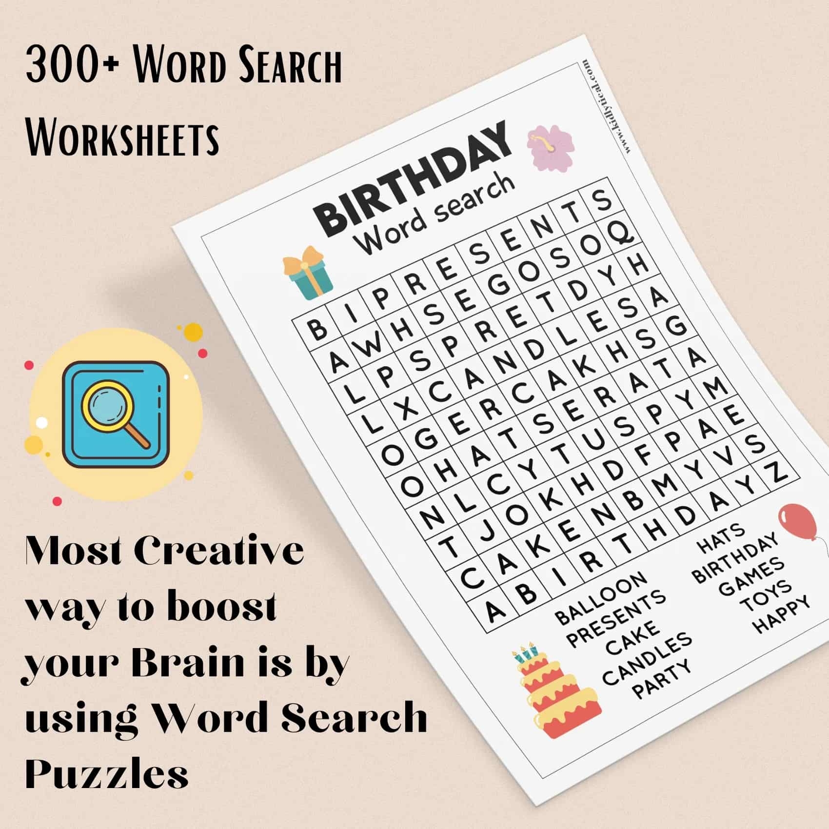 300 Word Search Worksheets Bundleslide