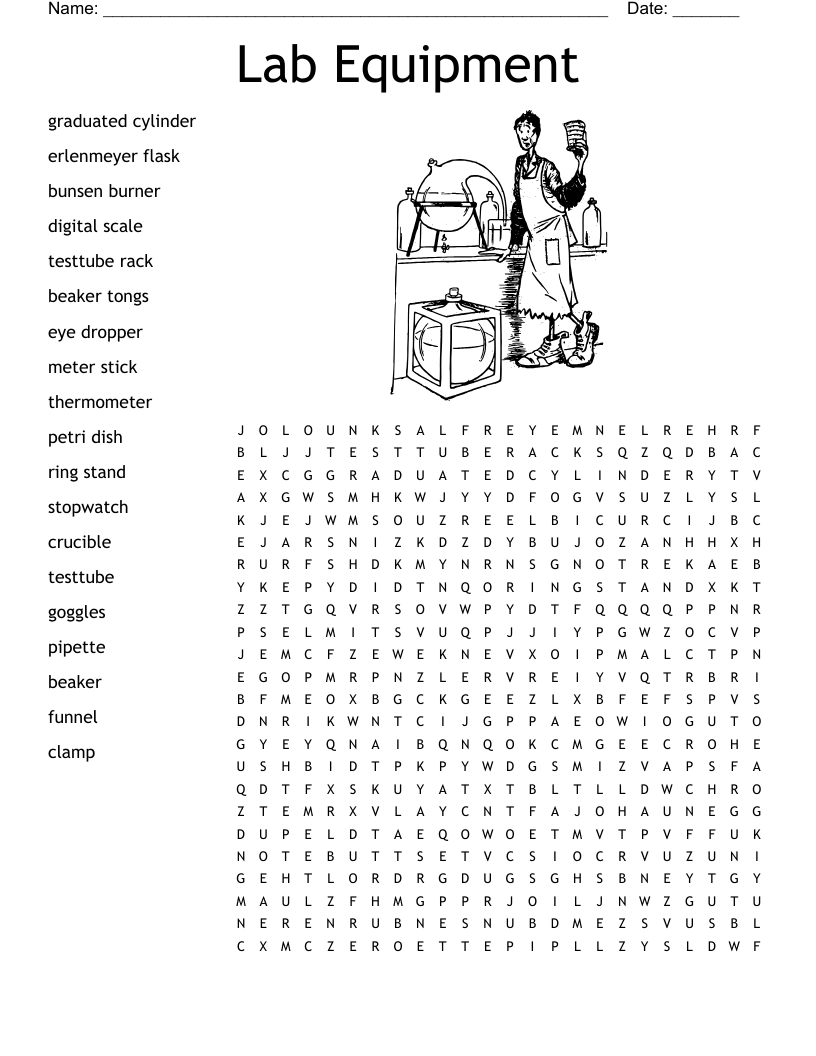 6th Grade Science Word Search WordMint
