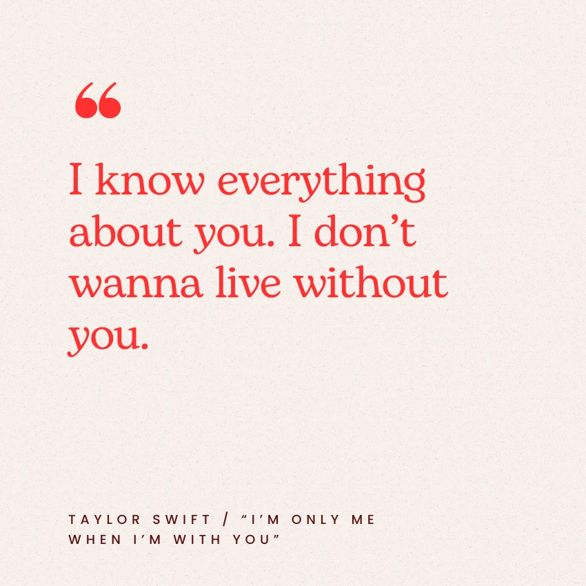 74 Most Romantic Taylor Swift Love Quotes From Her Best Song Lyrics YourTango