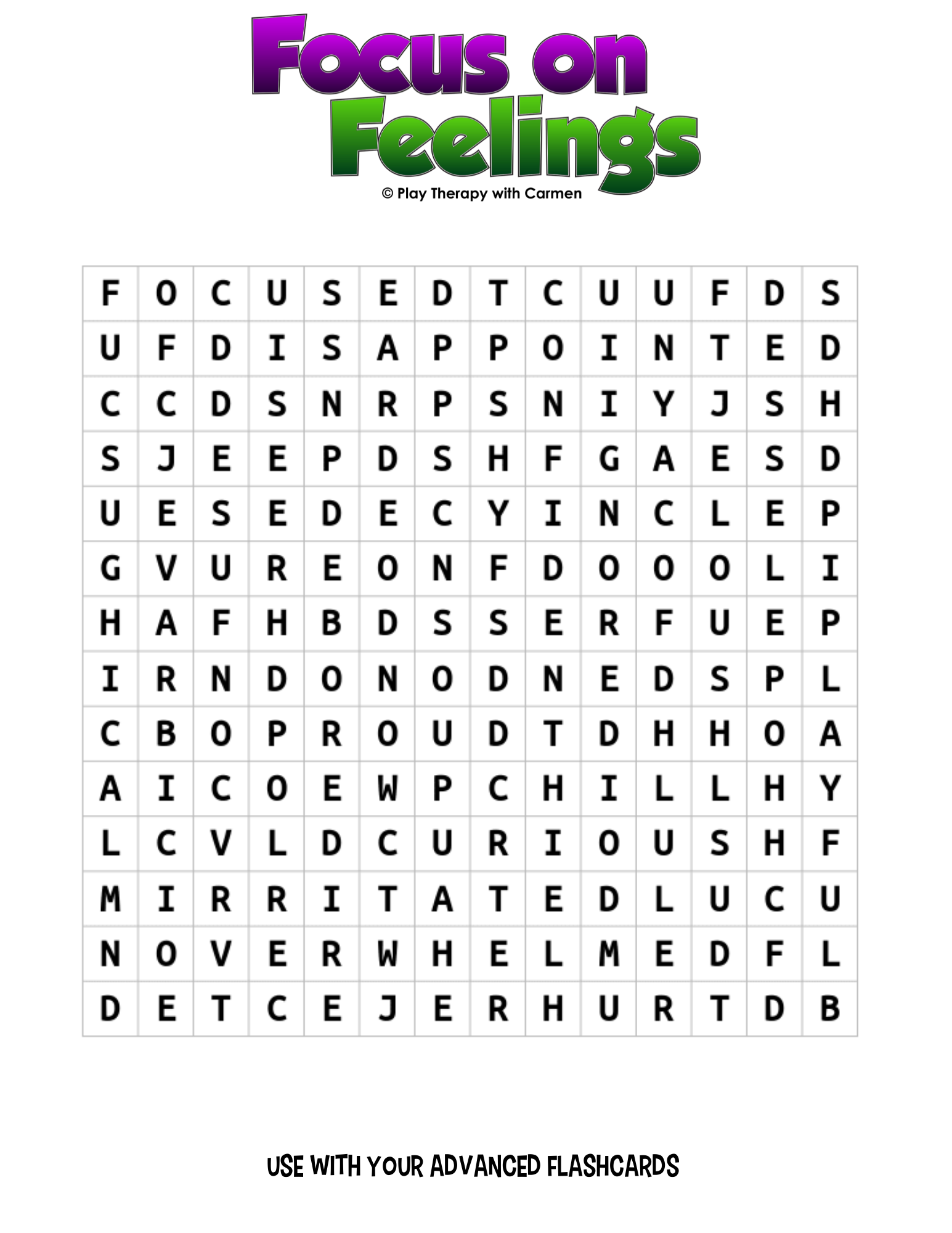 Word Search Printable Advanced