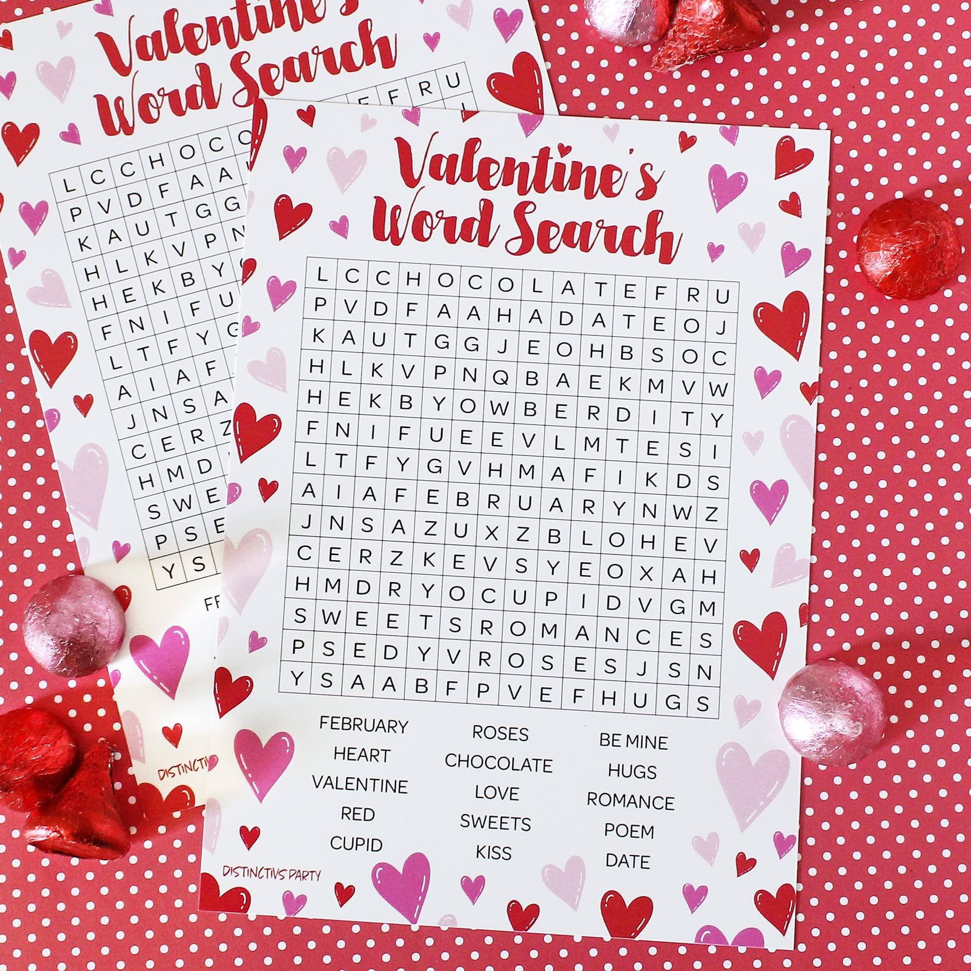 Printable Valentines Word Search