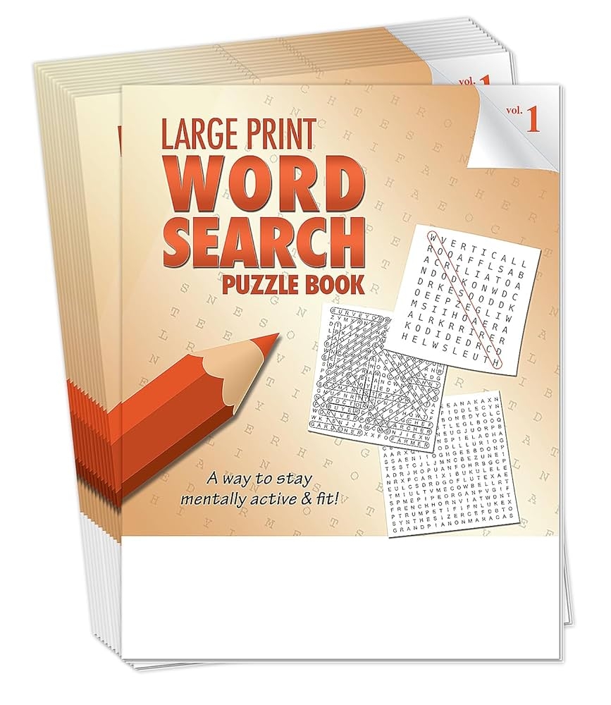 Amazon ZOCO Large Print Word Search Puzzle Books 25 Bulk Pack Gifts For Elderly Nursing Home Residents Adults Seniors Vol 1 Office Products