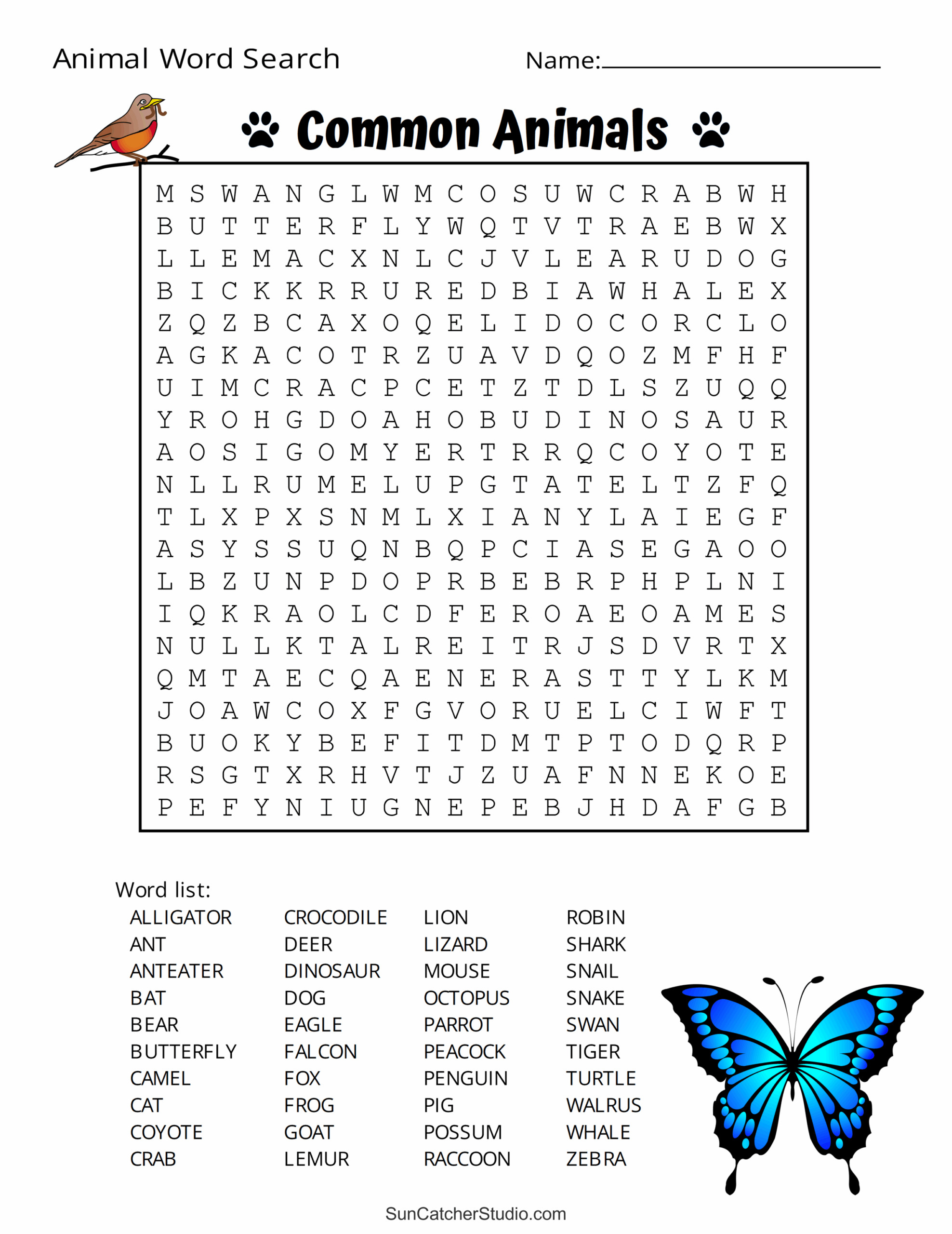 Hard Word Searches Printable Free