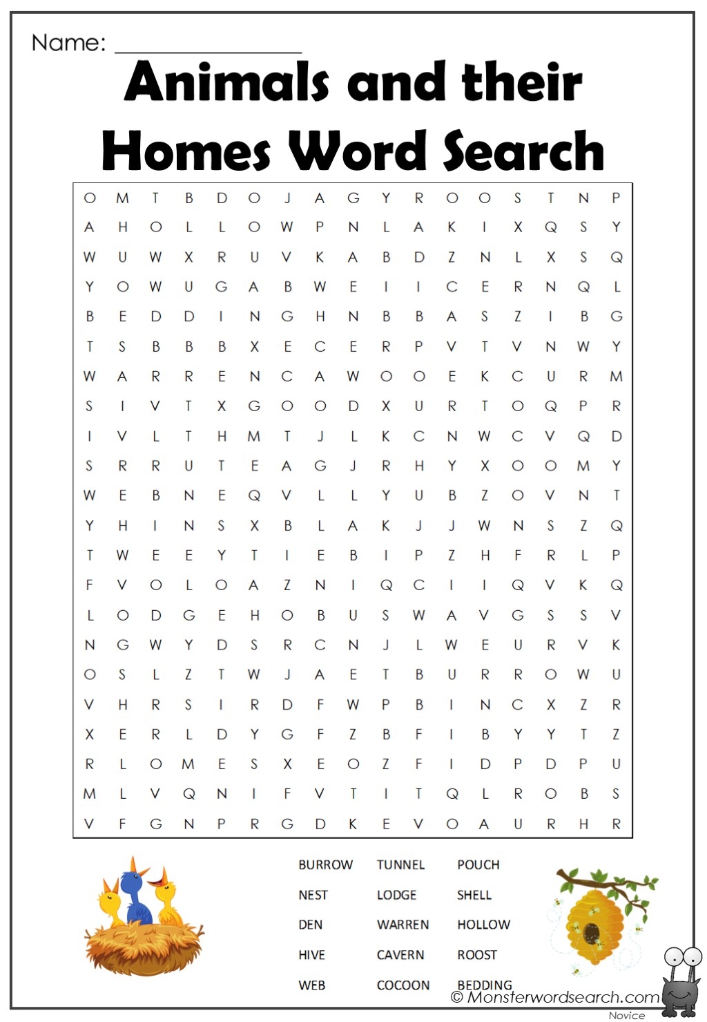 Pet Word Search Free Printable