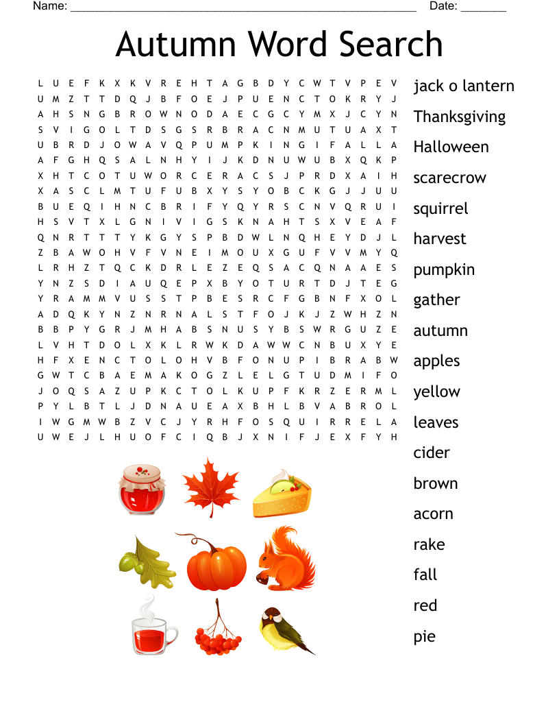 autumn word search wordmint
