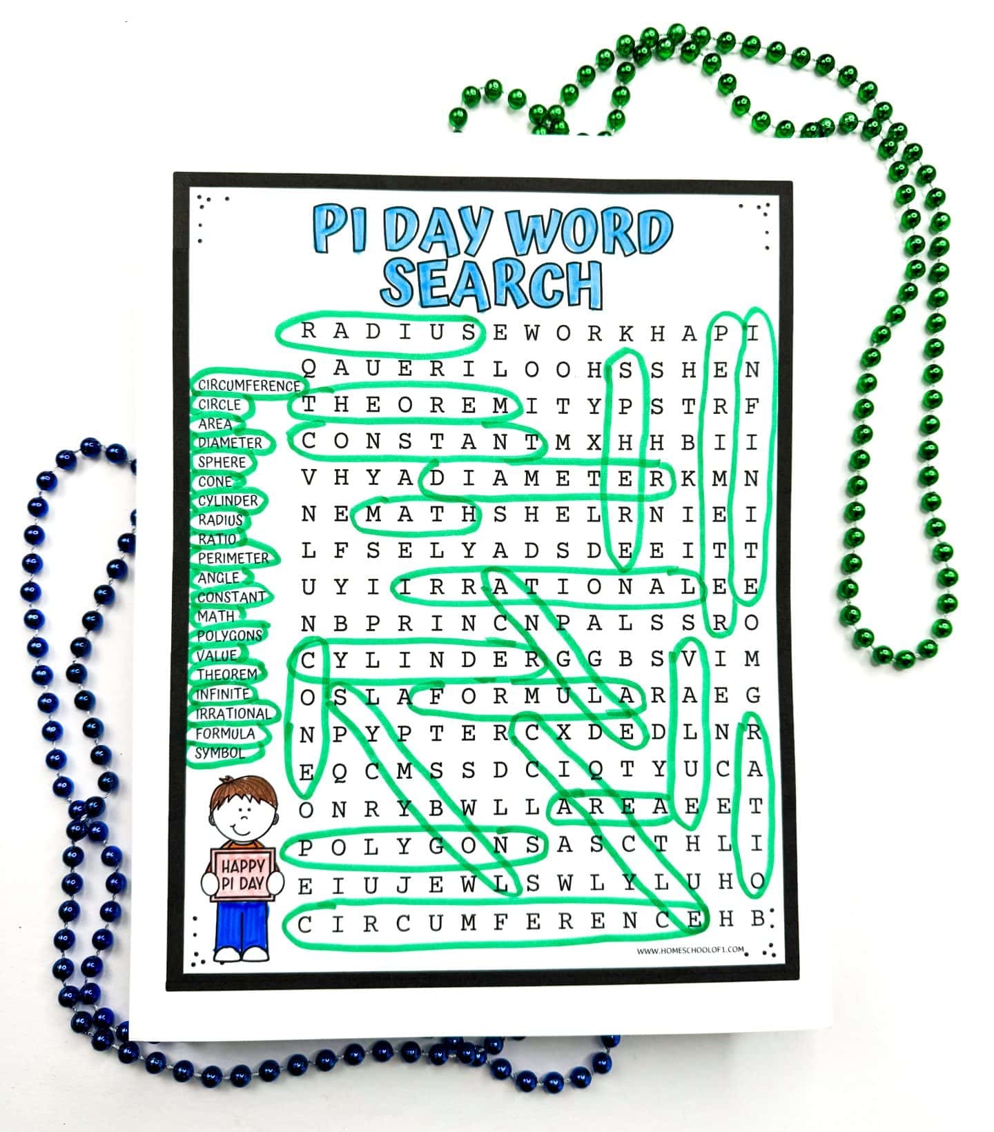 Free Math Word Search