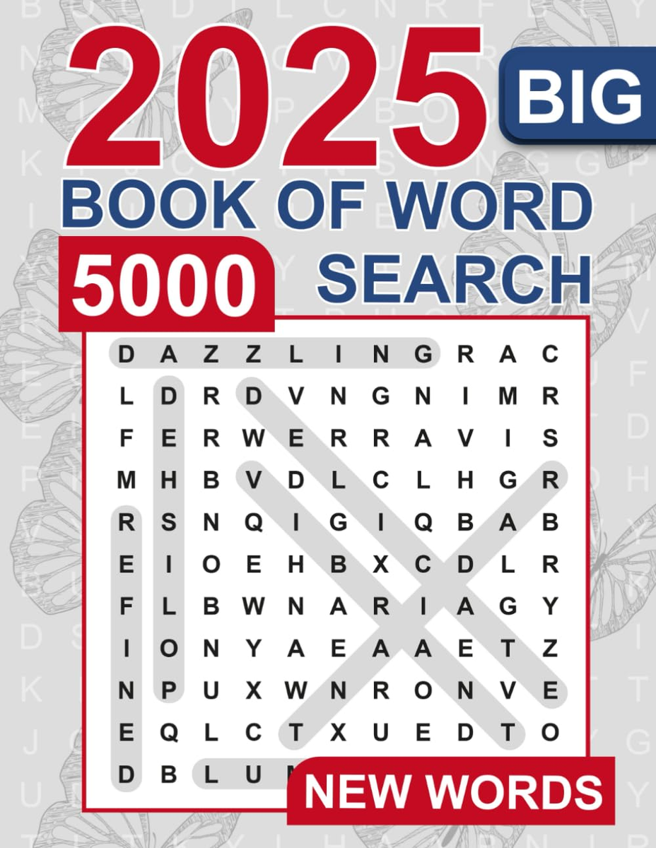 Big Book Of Word Search 5000 New Words Relaxing Word Search Puzzle Large Print EBay