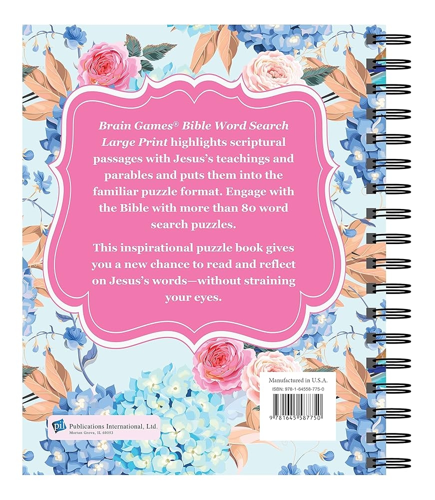 Brain Games Large Print Bible Word Search The Words Of Jesus Brain Games Bible Publications International Ltd Brain Games 9781645587750 Amazon Books