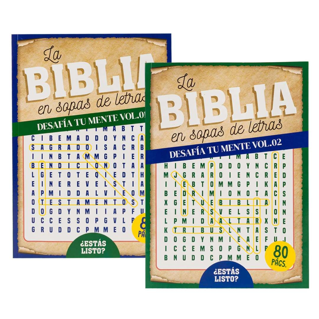 Bulk Word Search Puzzle Books Spanish Biblia 80 Pgs