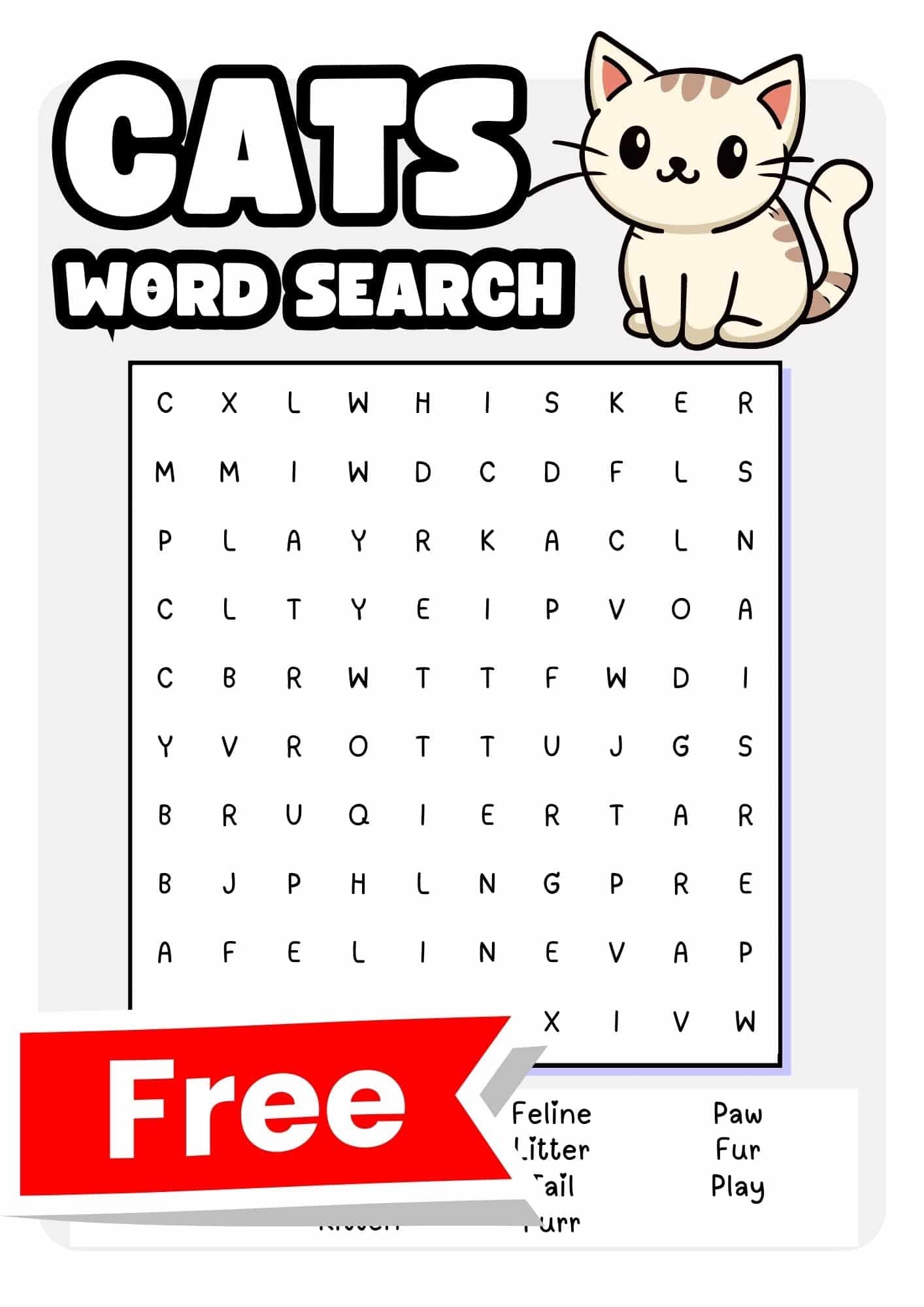 Easy Word Searches Printable Free
