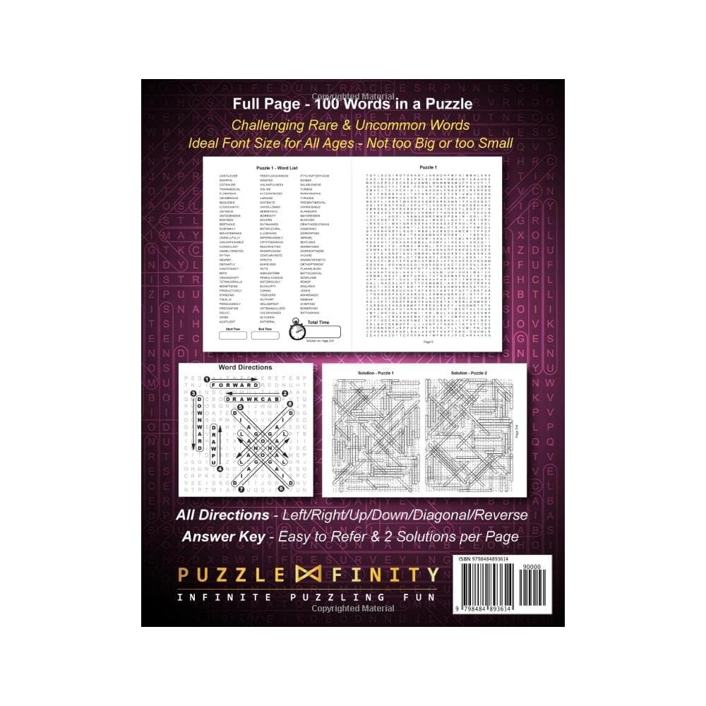 Hard 100 Word Search