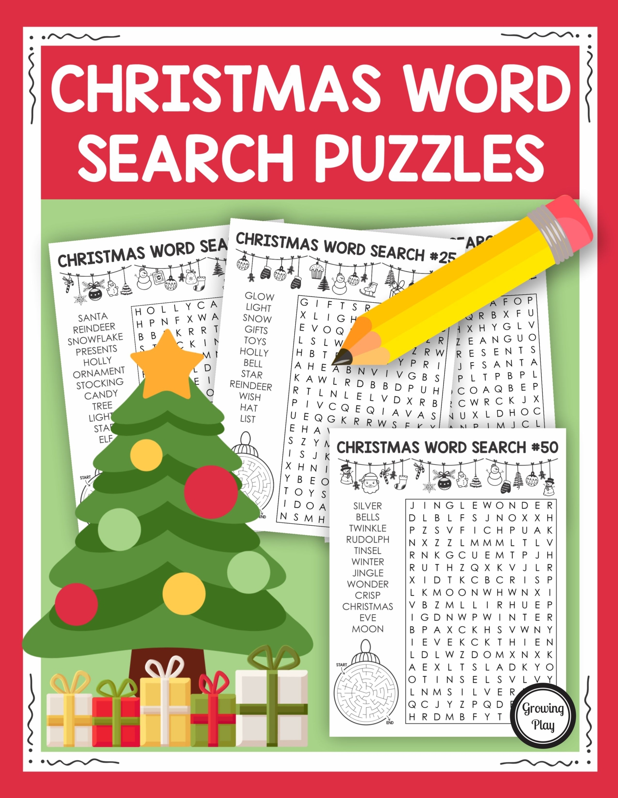Free Printable Christmas Word Search Pages