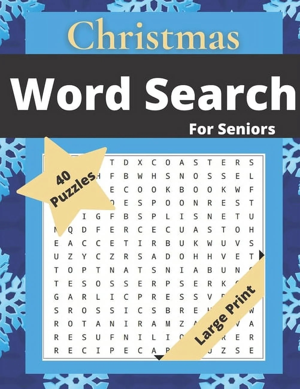 Christmas Word Search For Seniors Puzzle Book For Adults 40 Christmas And Winter Themed Puzzles Large Print 1000 Words Challenging Brain Exercise Perfect Gift For Grandparents Paperback Lar Walmart