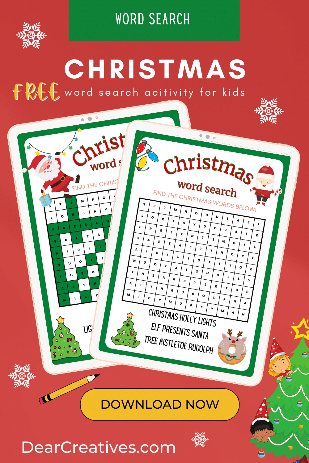 Christmas Wordsearch Printables