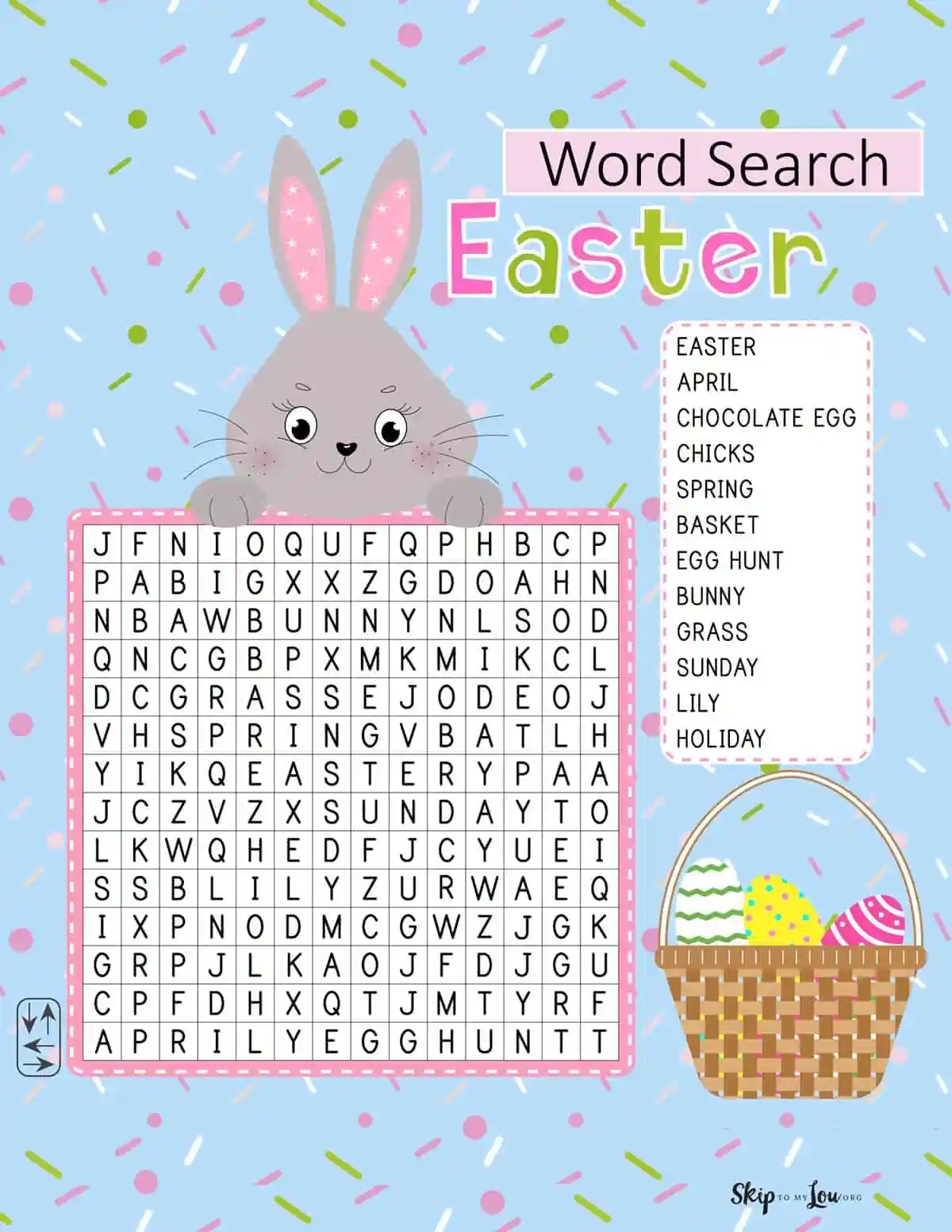 Collection Of Fun Easter Word Search Skip To My Lou