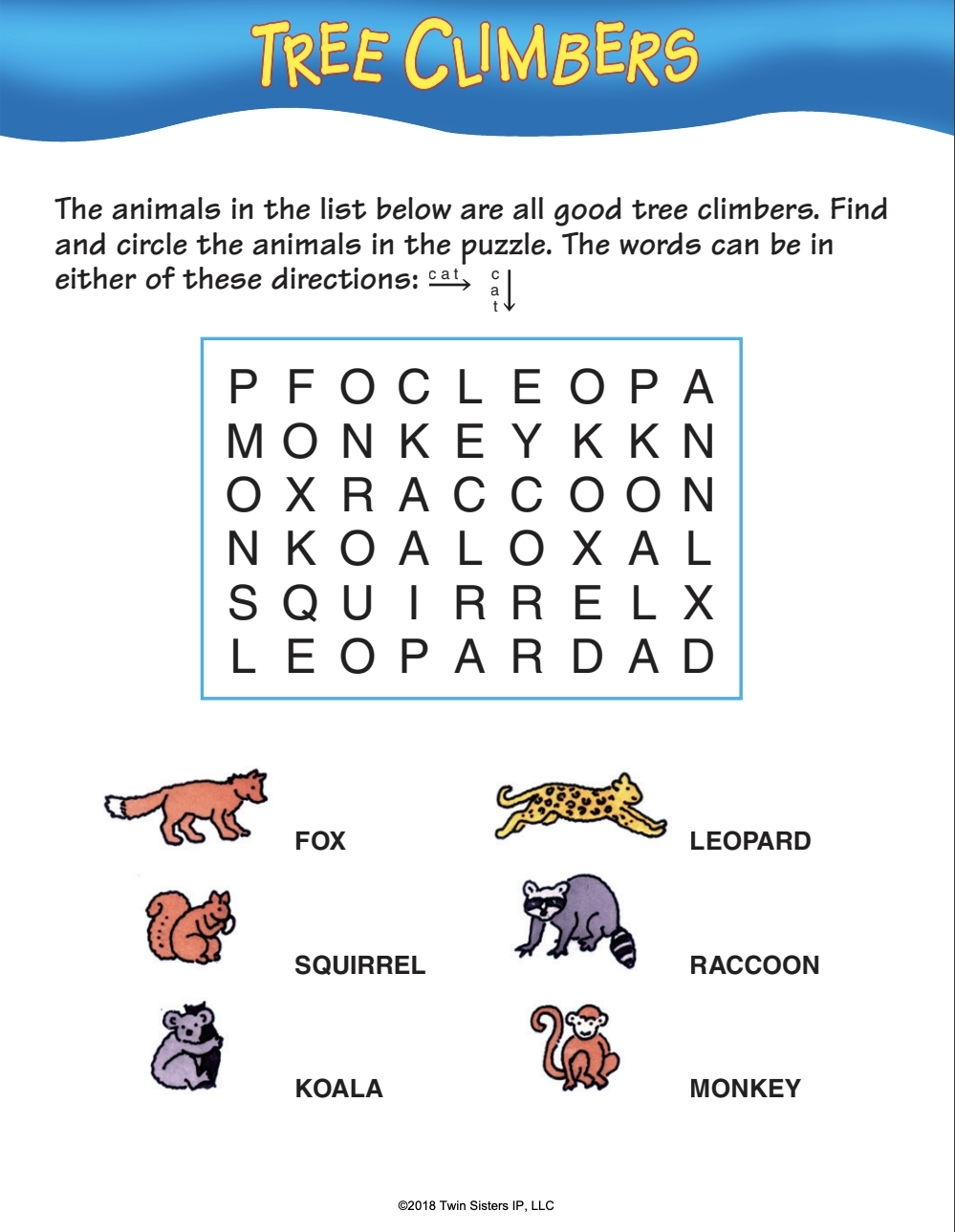 Curious Critters Word Search Volume 1 Activity Book By Teach Simple