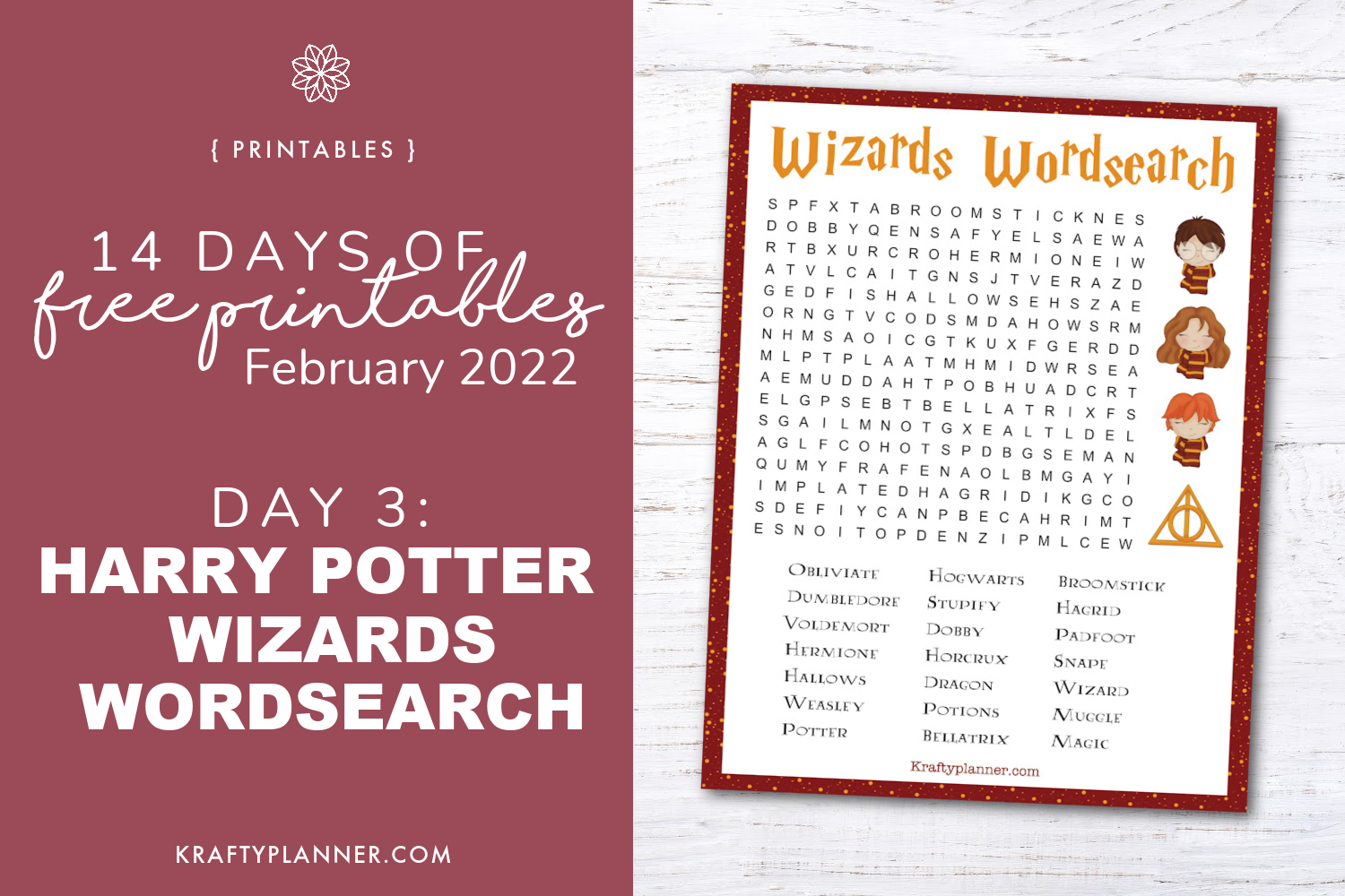 Free Harry Potter Word Searches Printable Free Harry Potter Word Searches Printable