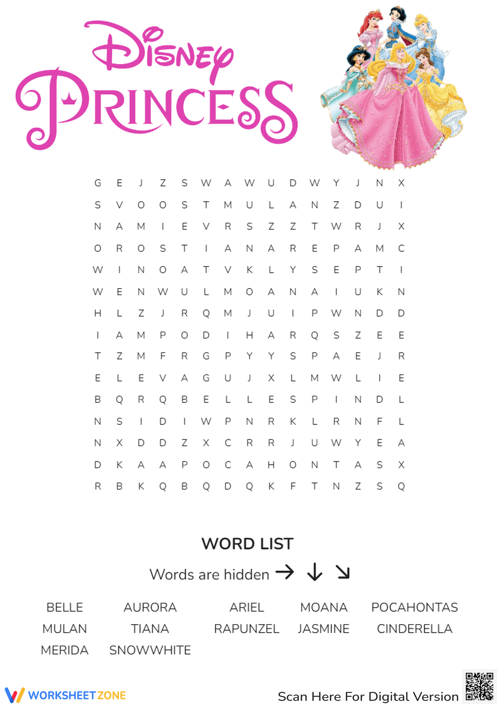 Disney Word Search