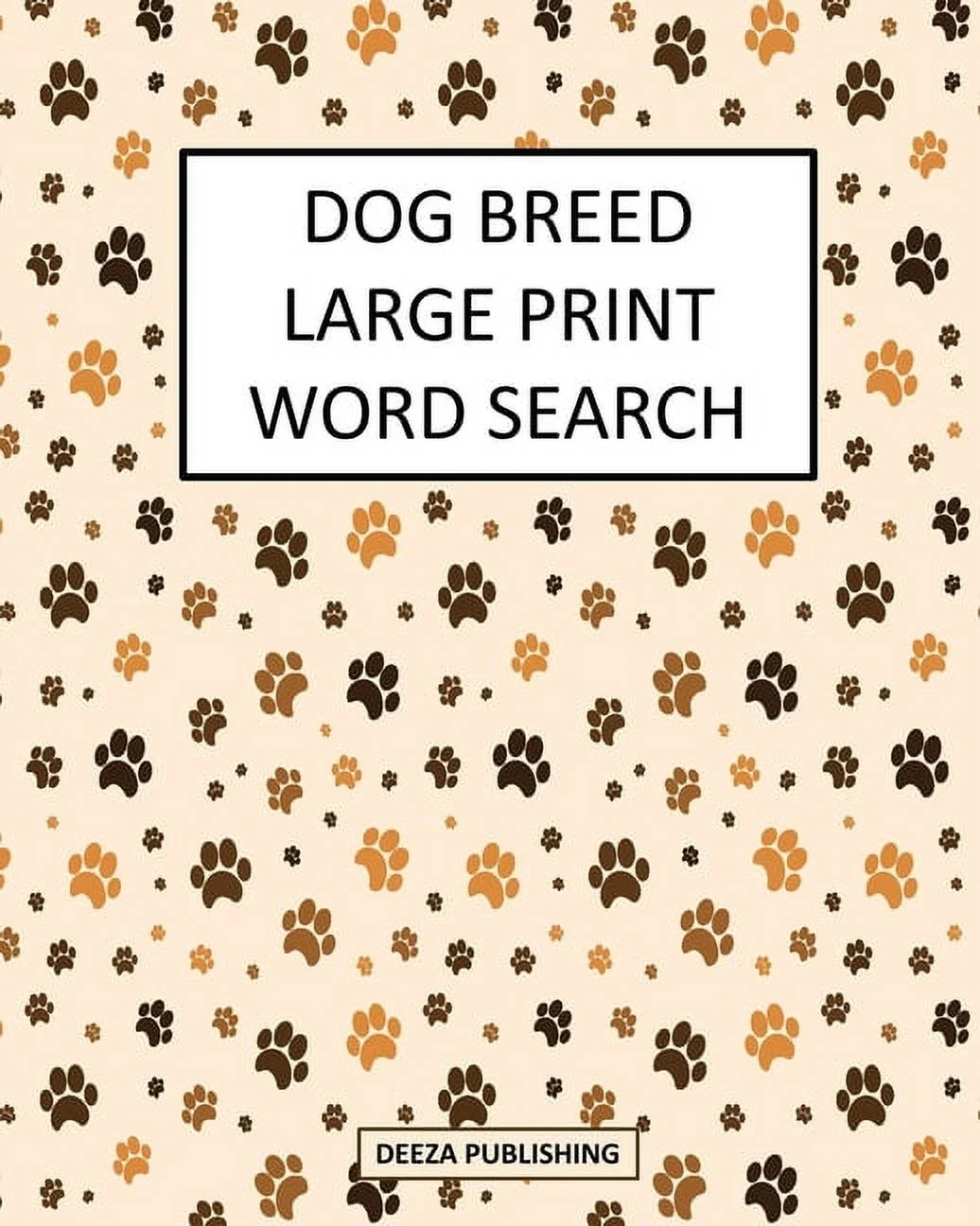 Dog Breed Large Print Word Search Paperback Walmart