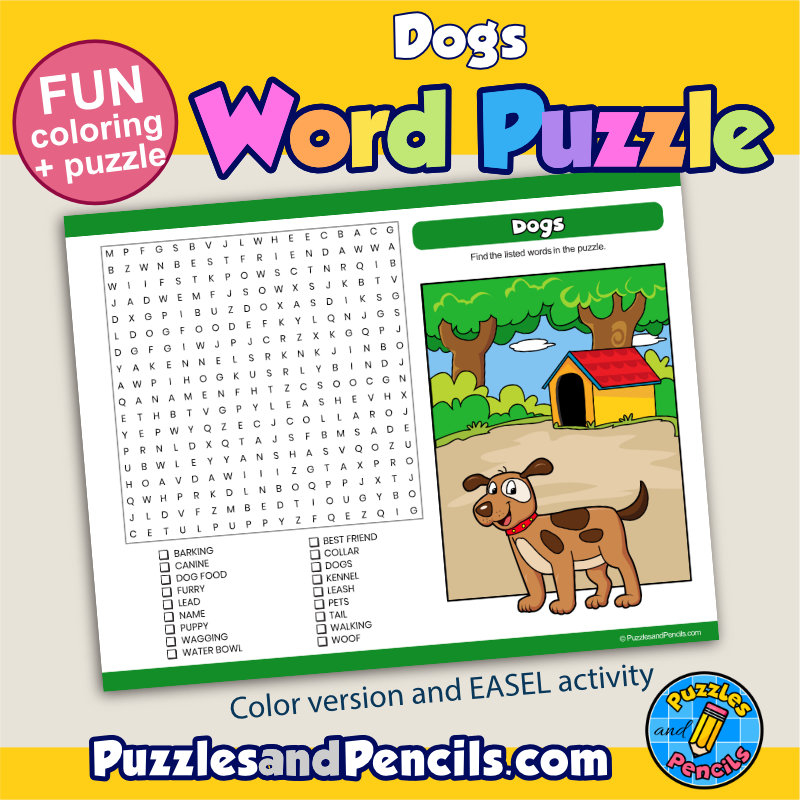 Printable Dog Word Search