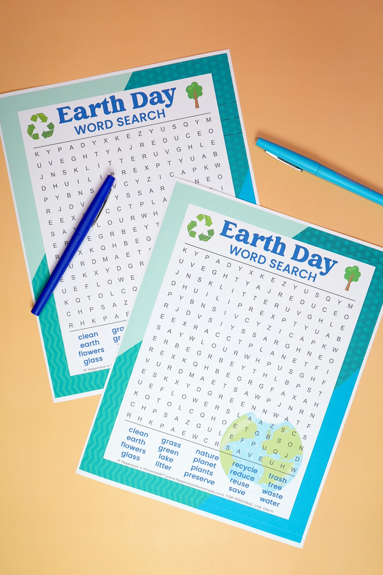 Earth Day Word Search Free Printable Happiness Is Homemade