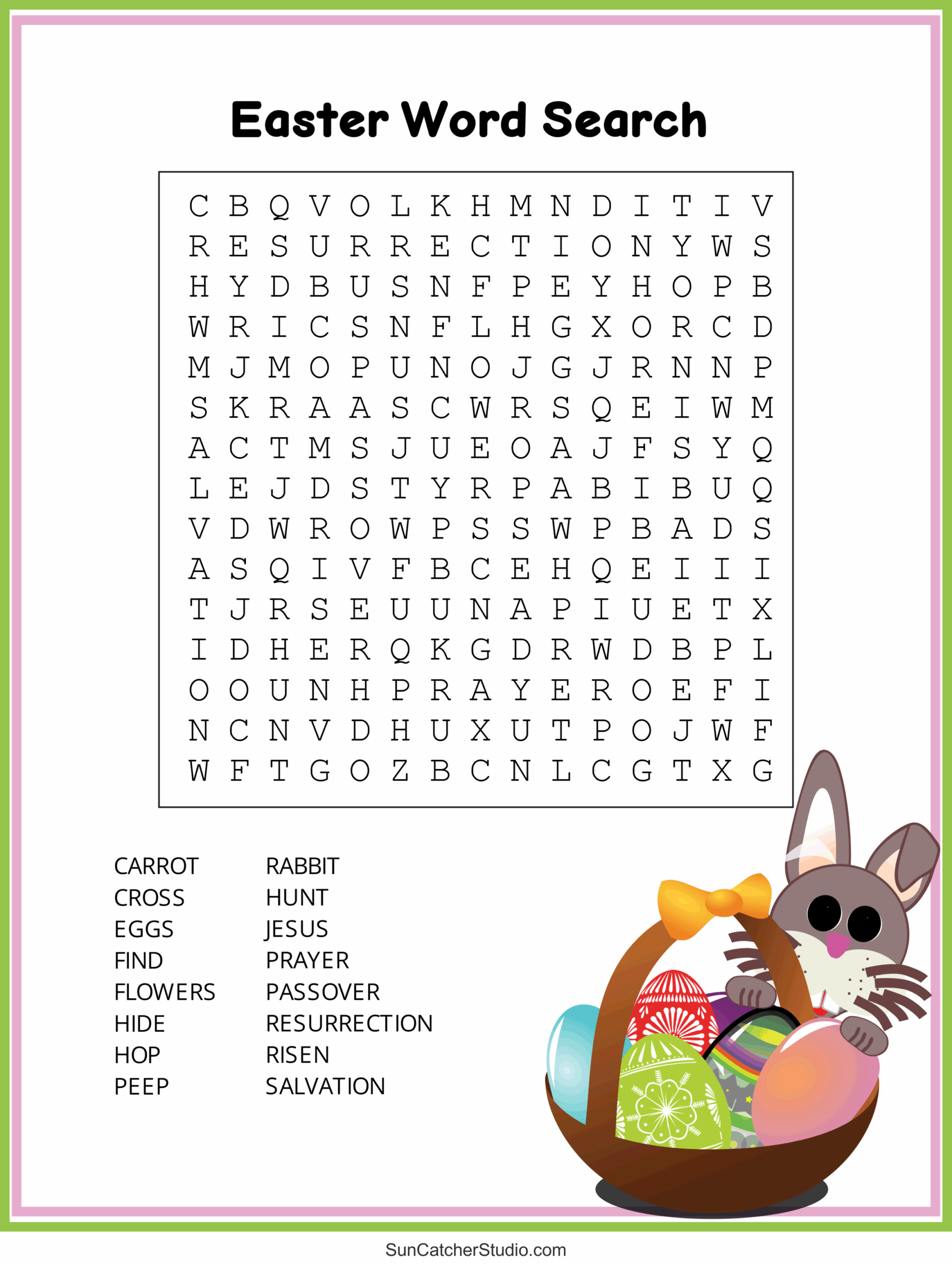 Free Printable Christian Easter Word Search