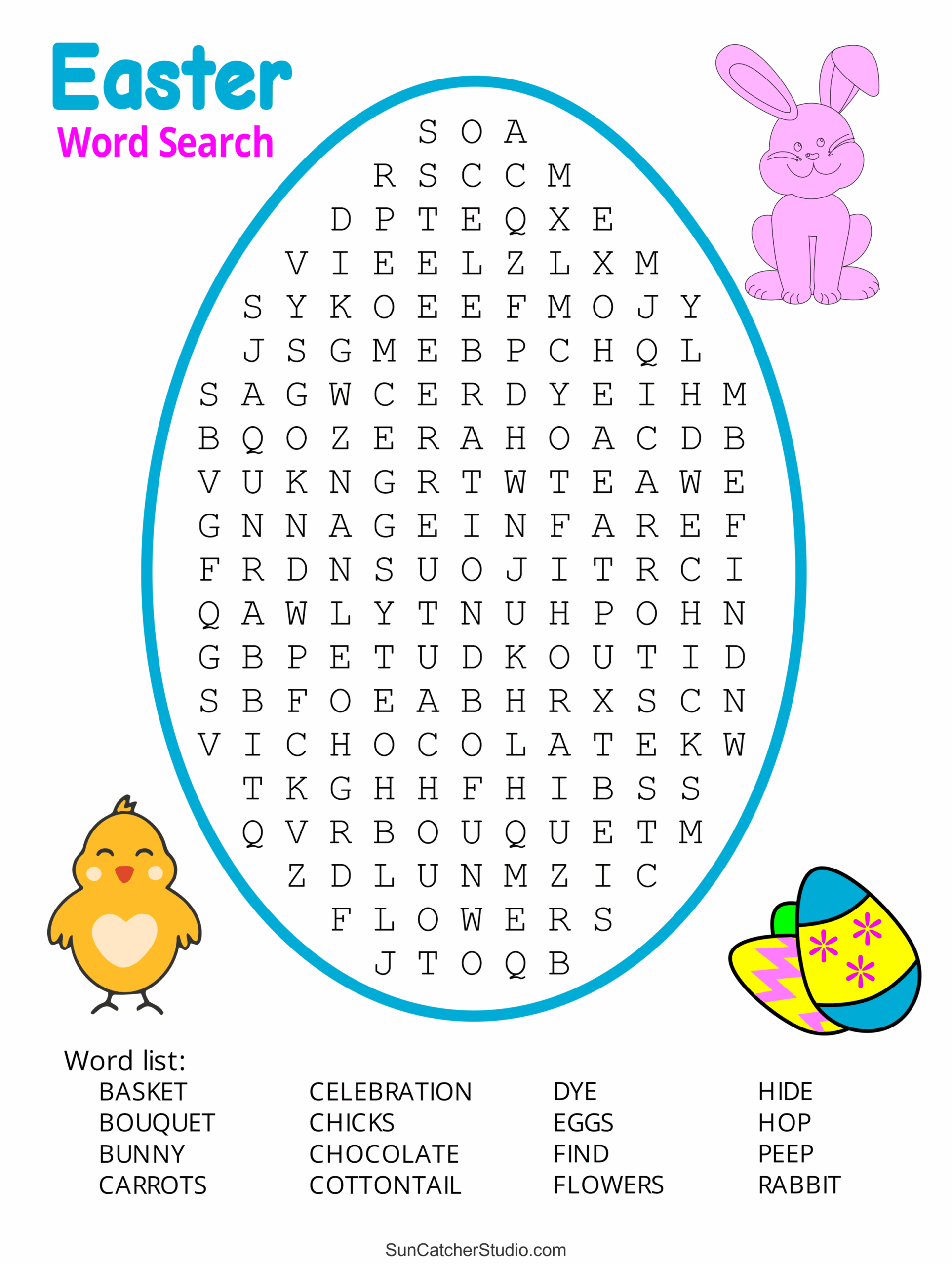 easter word search free printable pdf puzzles free printables