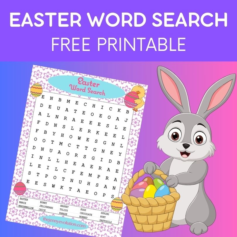 Easter Word Search Fun And Educational The Jenny Evolution