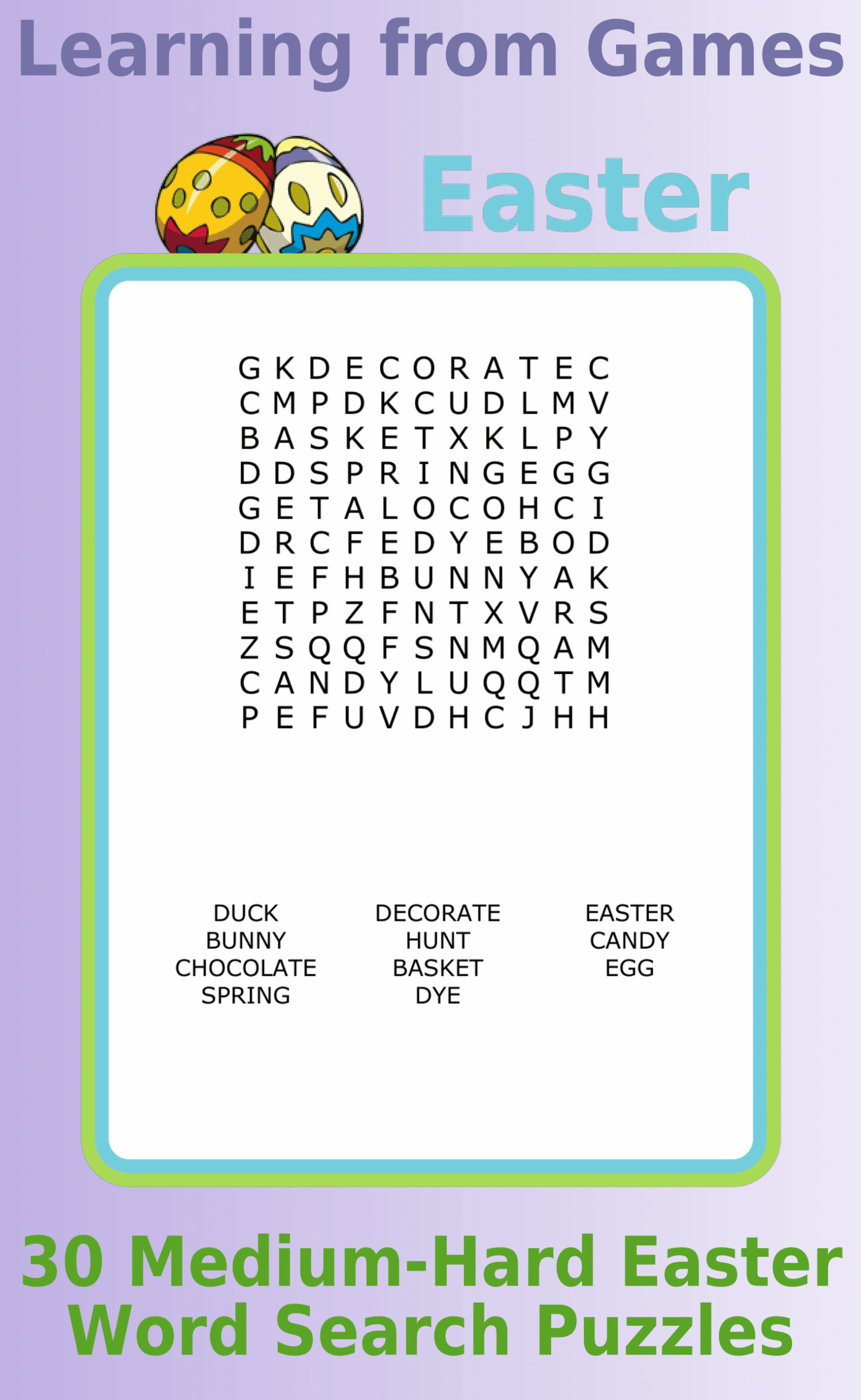 Easter Word Search PDF 