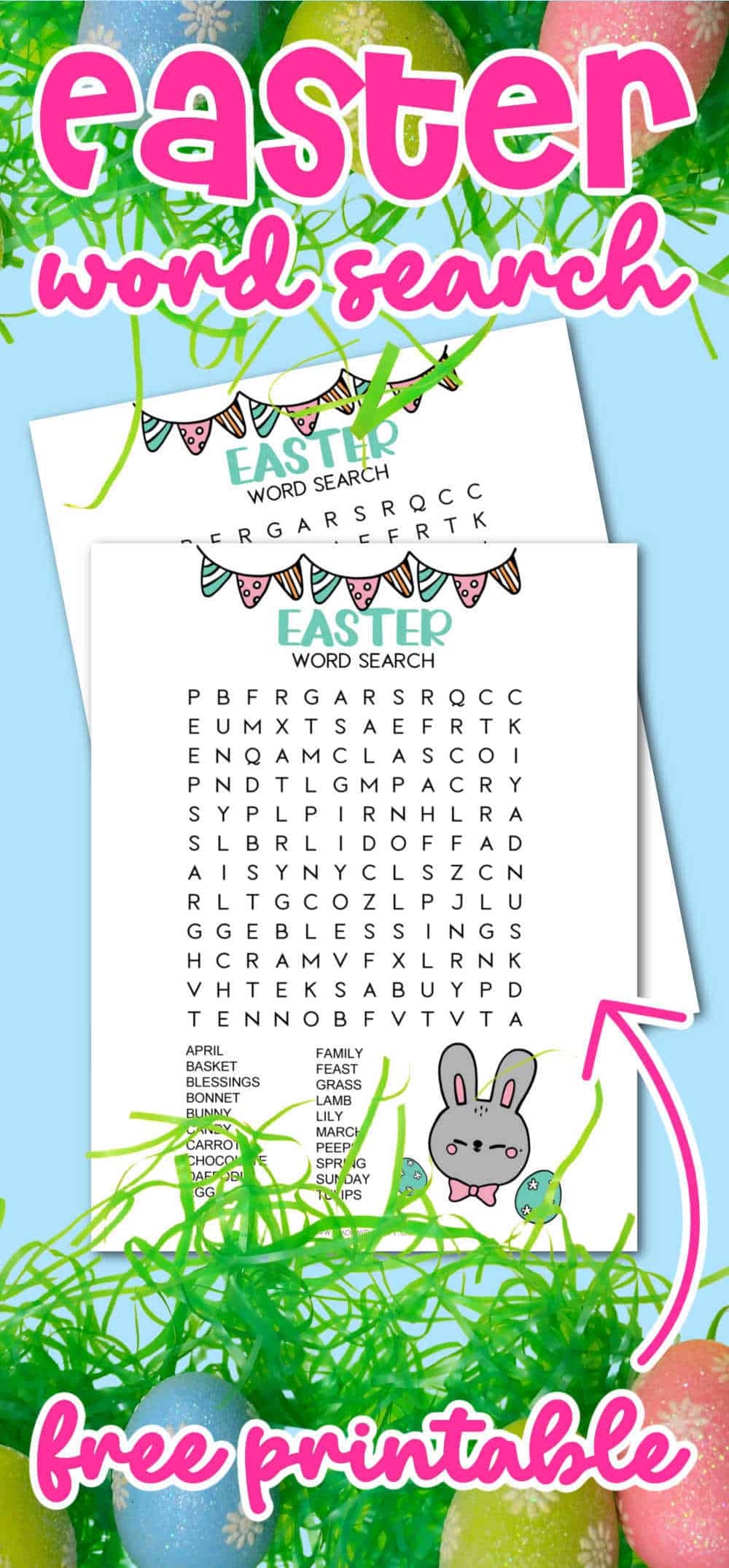 Free Printable Easter Word Search For Adults