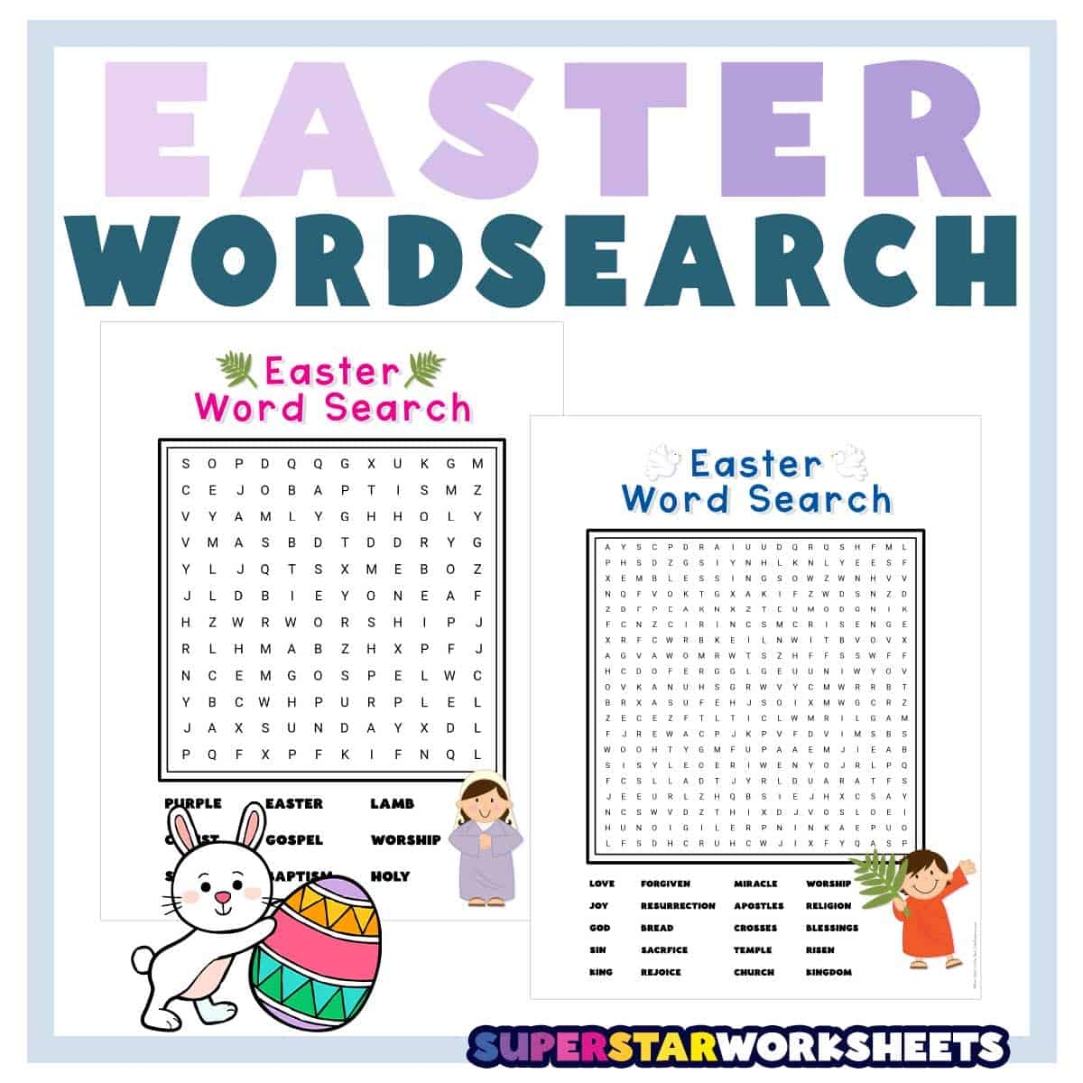 Printable Word Searches Easter