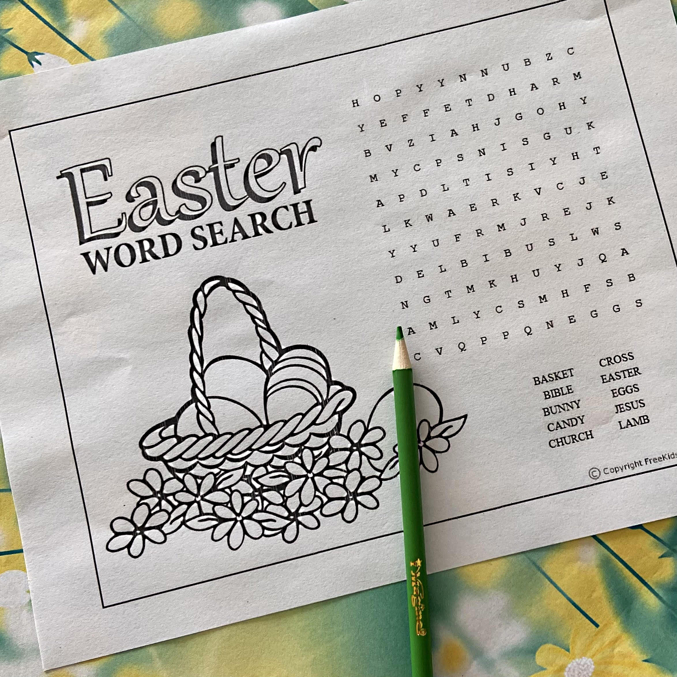 easter word search