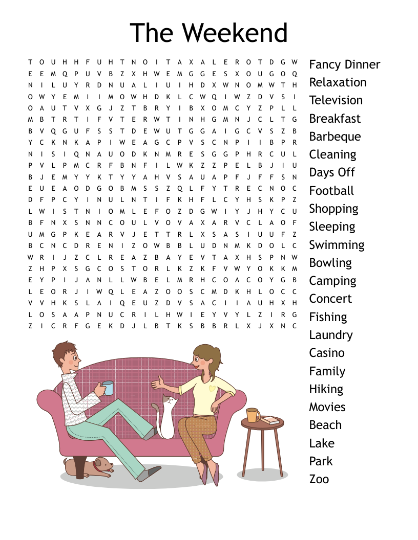Free Printable End Of School Year Word Search