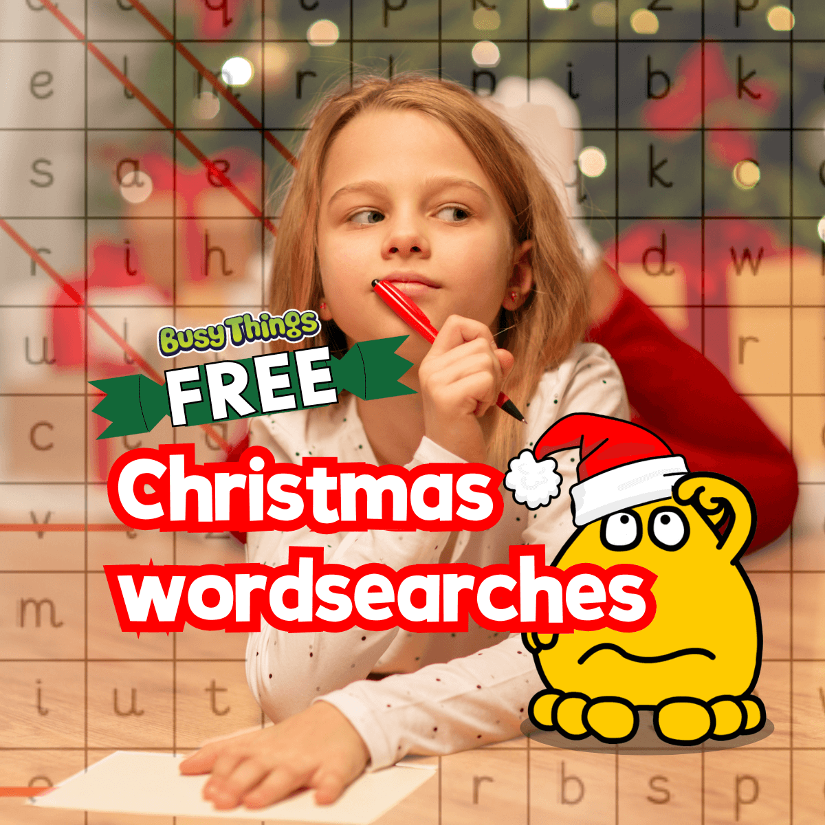 free christmas wordsearch for kids