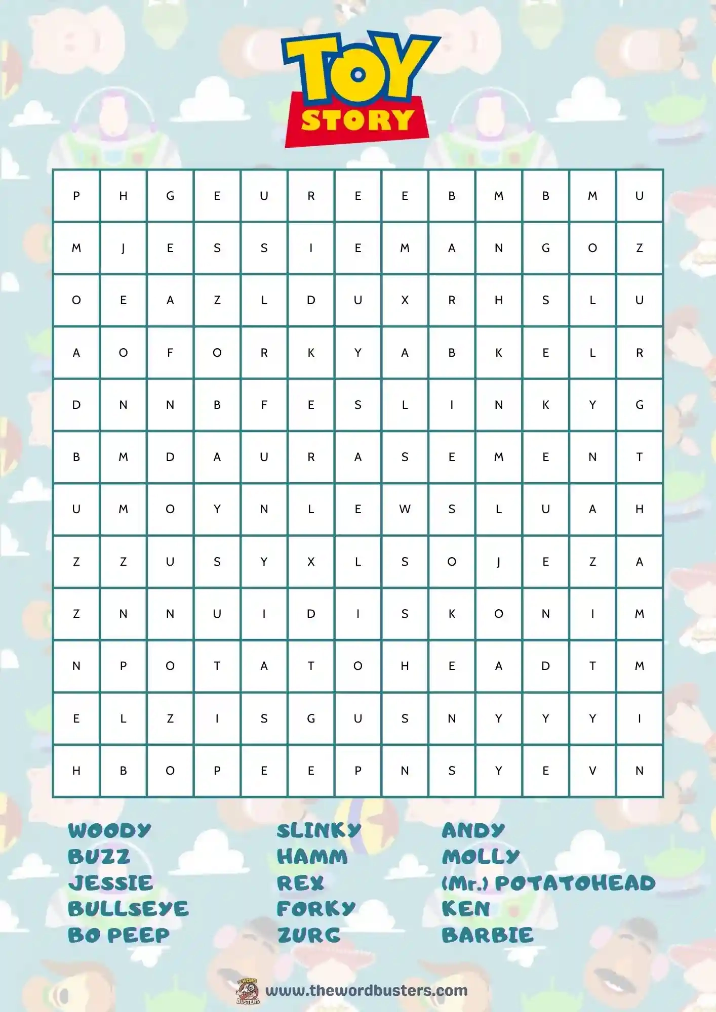  Free Disney Word Search Printables PDF