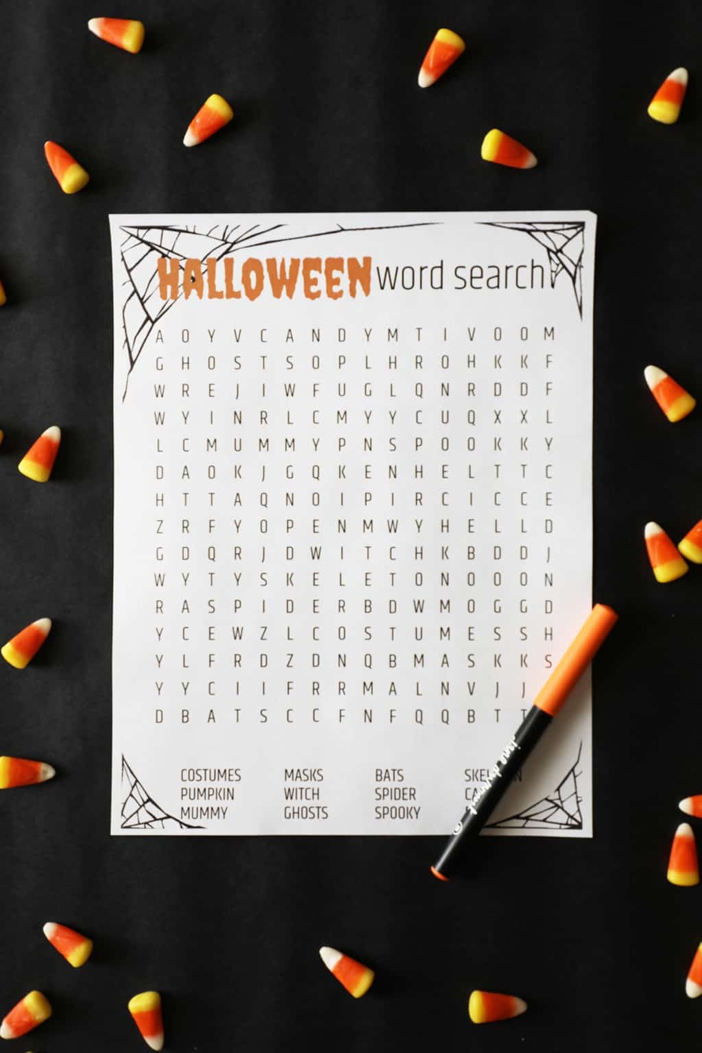free halloween word search printable pretty providence
