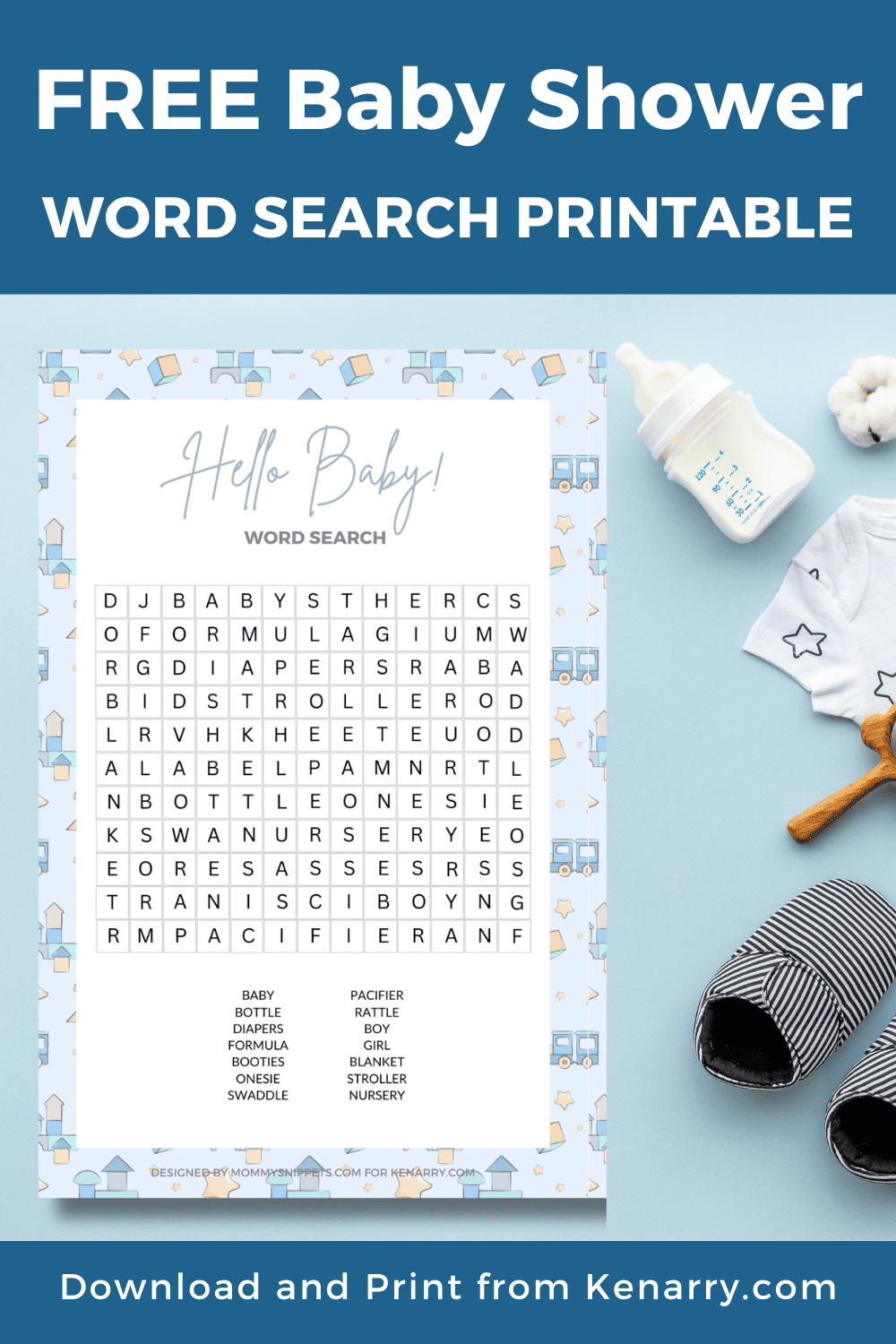 free printable baby shower word search games ideas for the home