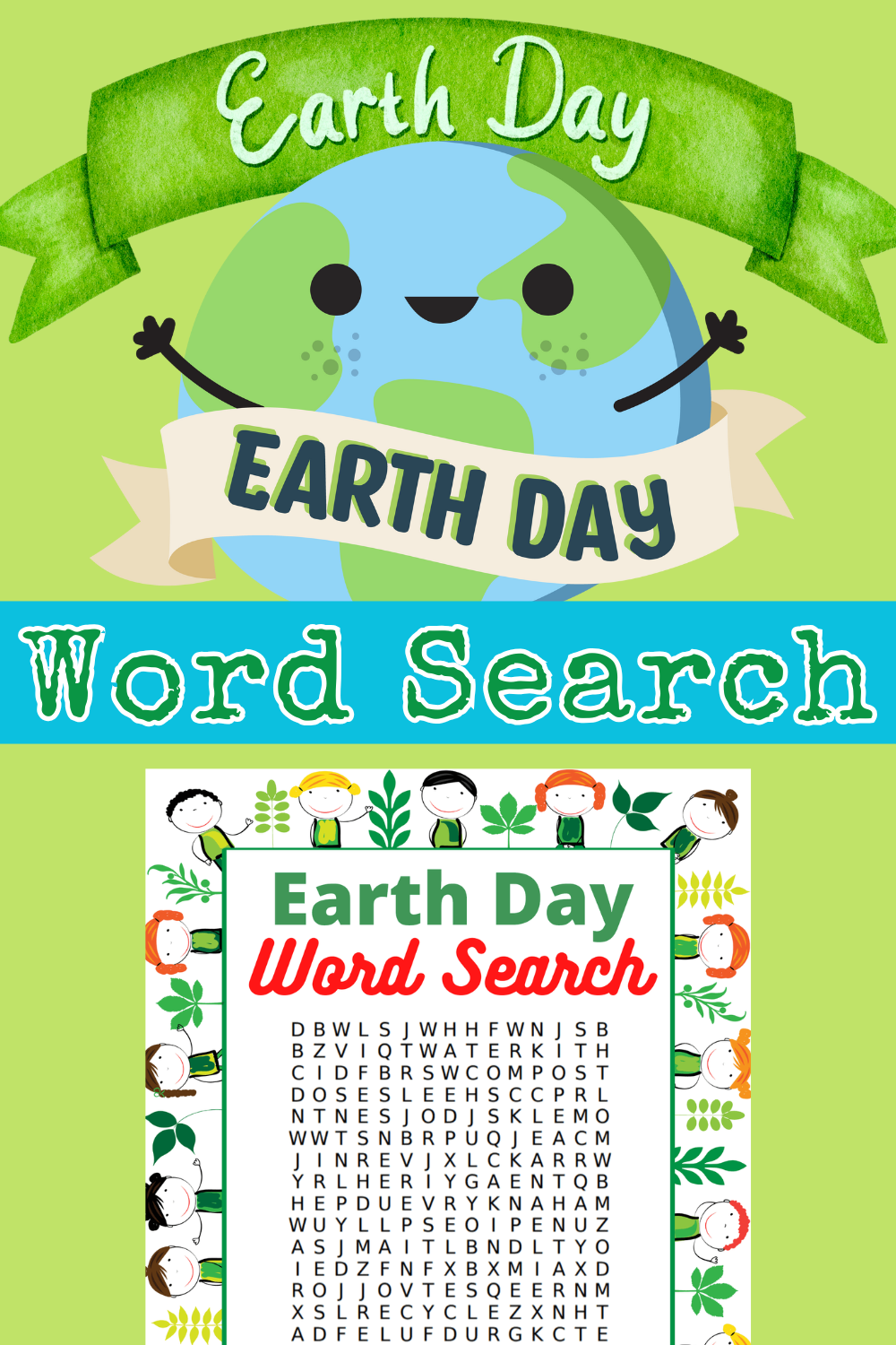 Free Printable Earth Day Word Search For Kids