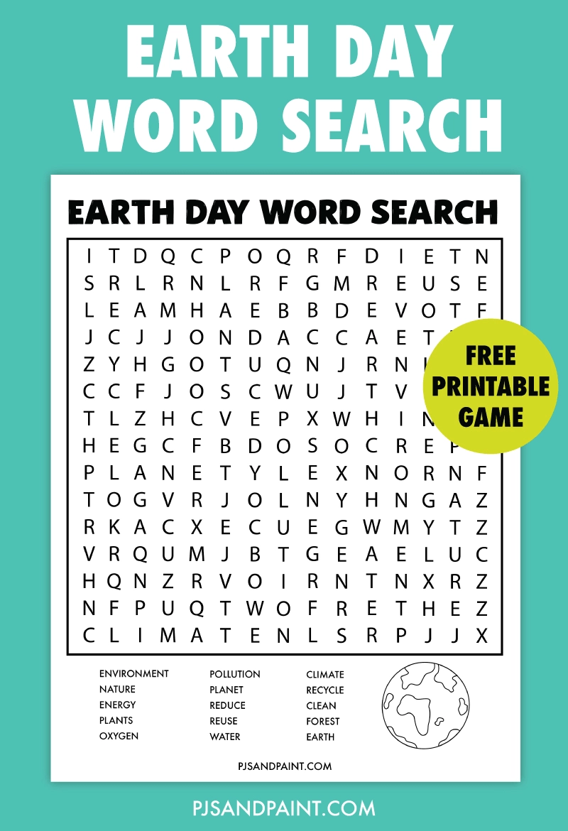 Earth Day Word Search Pdf