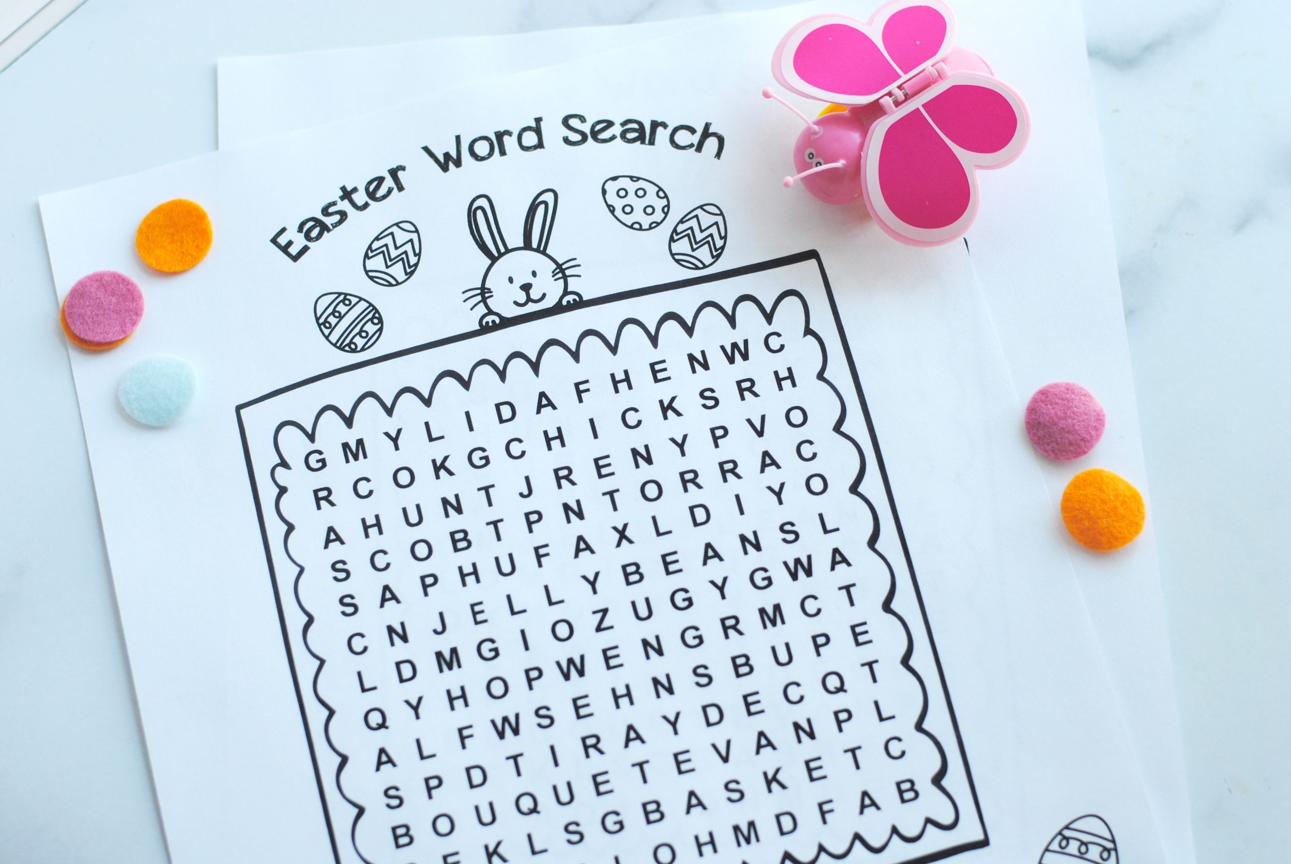 free printable easter word search