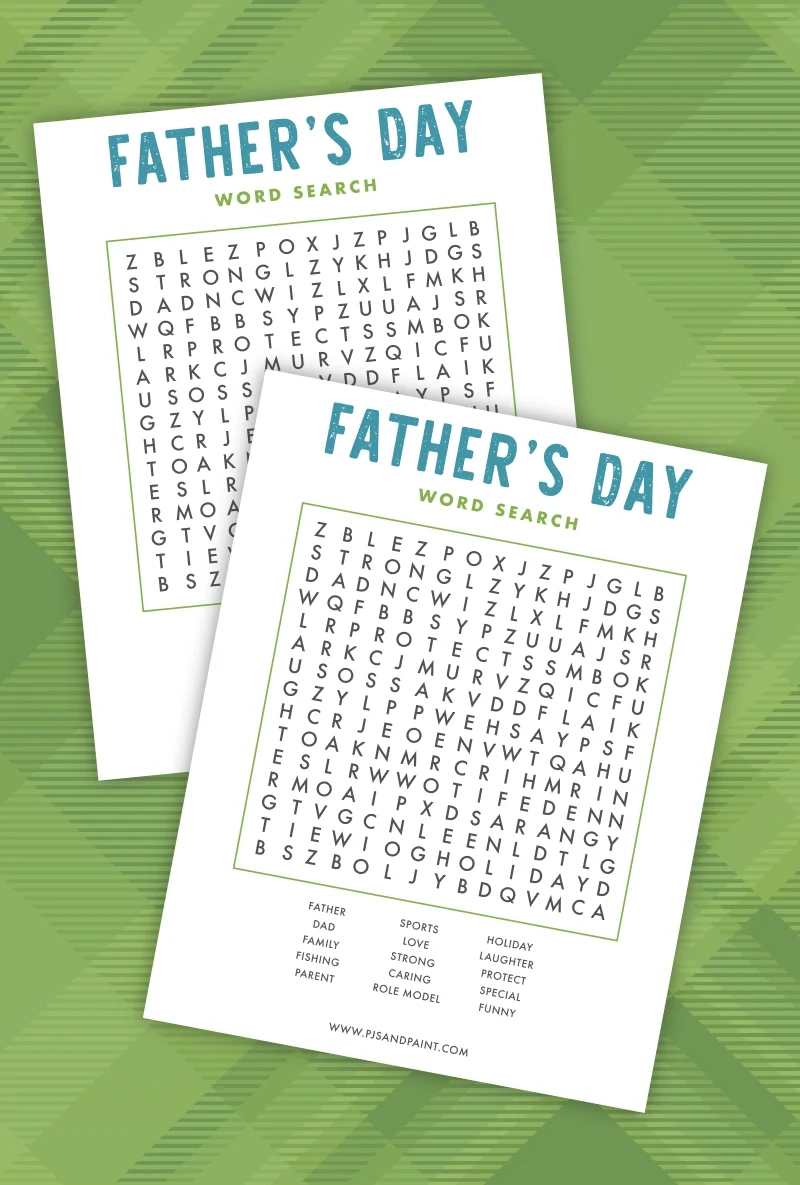 Father's Day Word Search Pdf