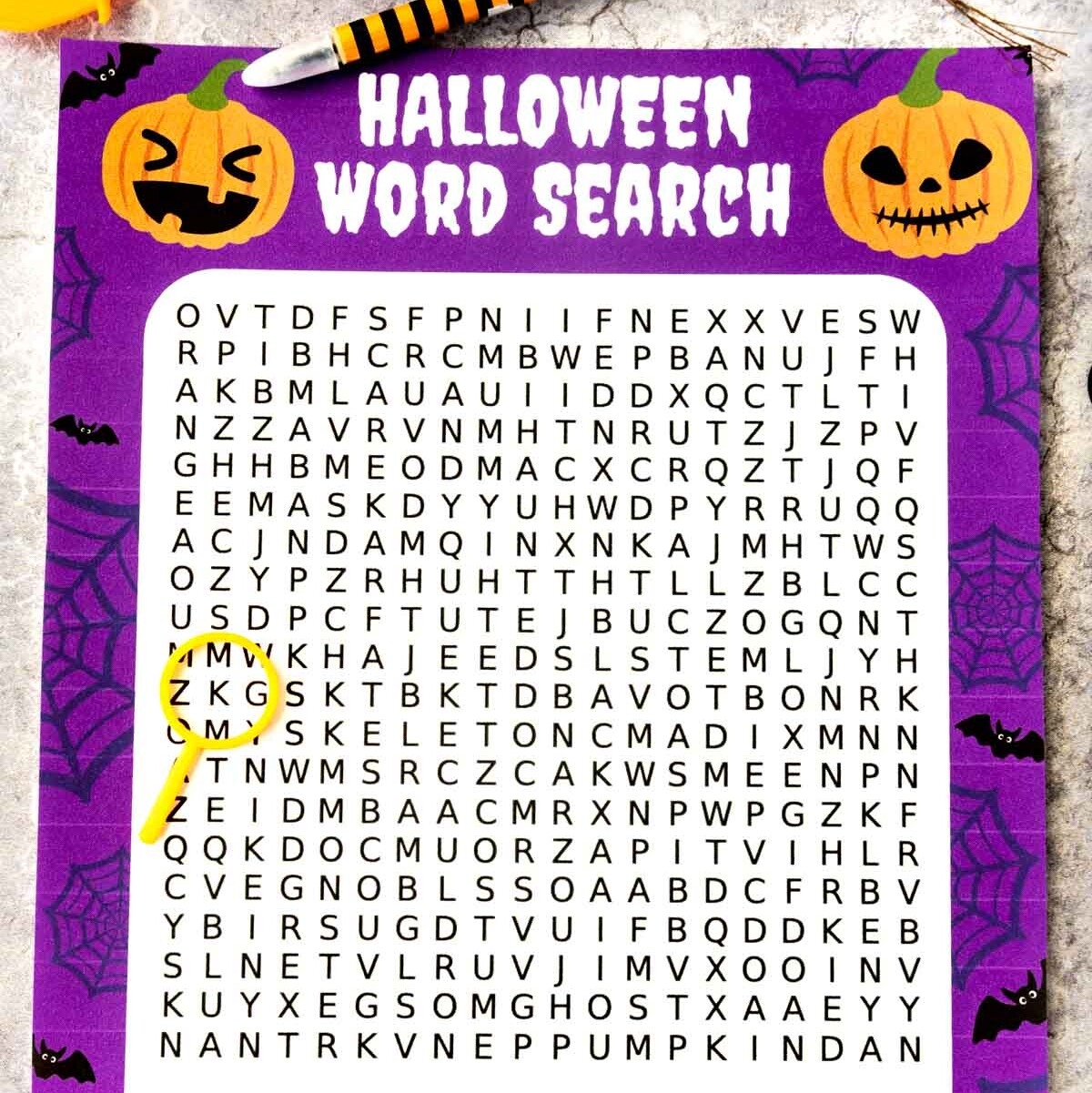 free printable halloween word search play party plan