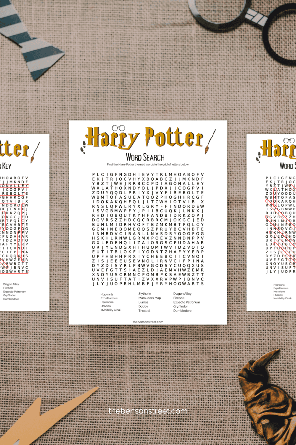 Free Printable Harry Potter Word Search The Benson Street